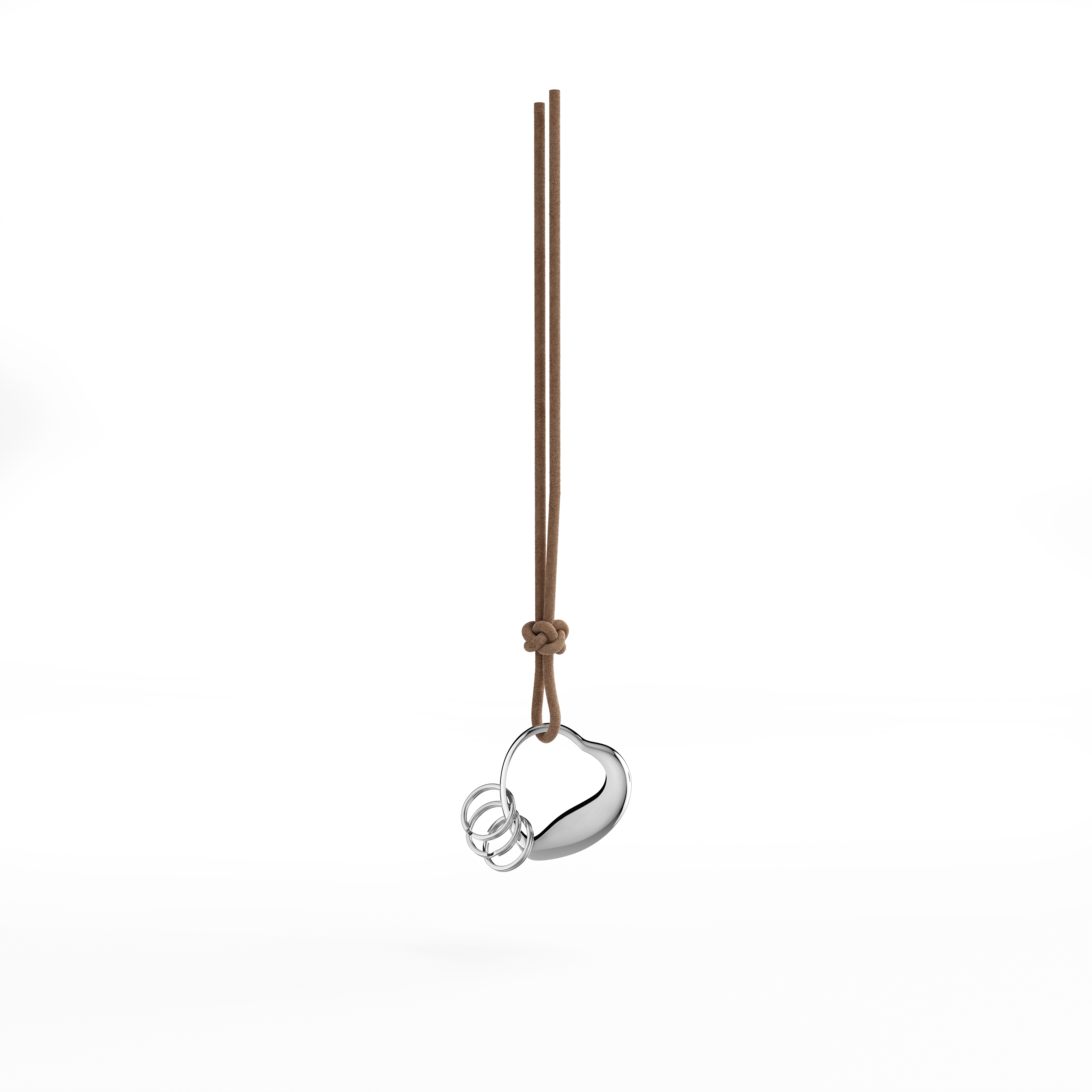 Georg Jensen - HJERTE Nøglering - Keyring Heart - Rustfrit stål - 10020644