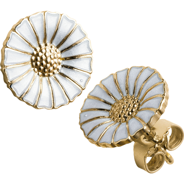 Georg Jensen - 11mm forgyldte Daisy ørestikker - 3539207