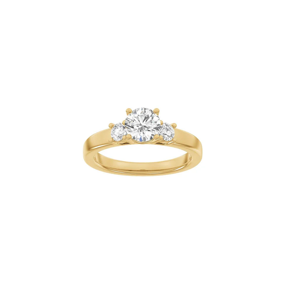 Lab Grown Diamonds: Classic Ring - Brillant - Brillant - Rødguld - Lab. Diamant 1,33ct - 14100020560 50