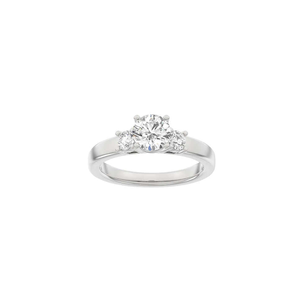 Lab Grown Diamonds: Classic Ring - Brillant - Hviguld - Lab. Diamant 1,33ct - 1410002 57