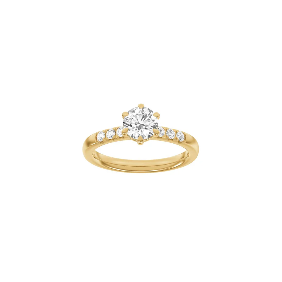 Lab Grown Diamonds: Modern Ring - Brillant - Rødguld - Lab. Diamant 1,2ct - 14100170560 52