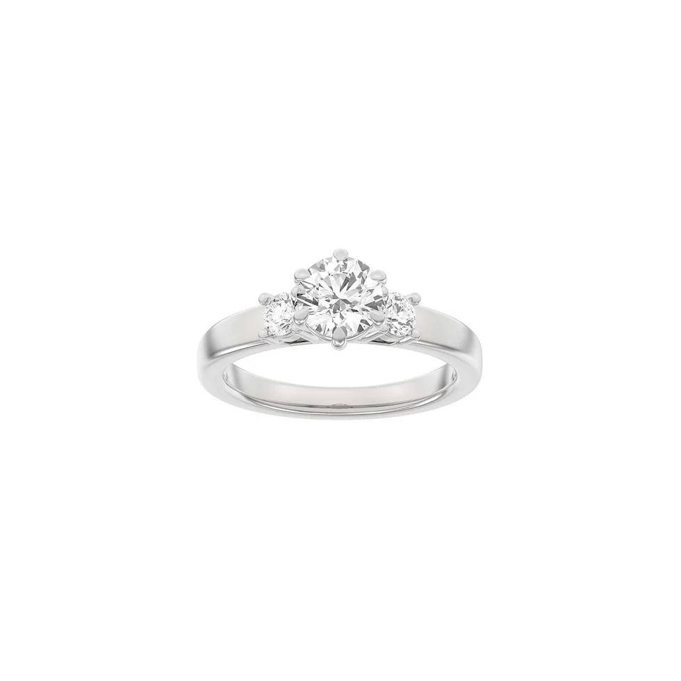 Lab Grown Diamonds: Classic Ring - Brillant - Hvidguld - Lab. Diamant 1,33ct - 14100180660 52