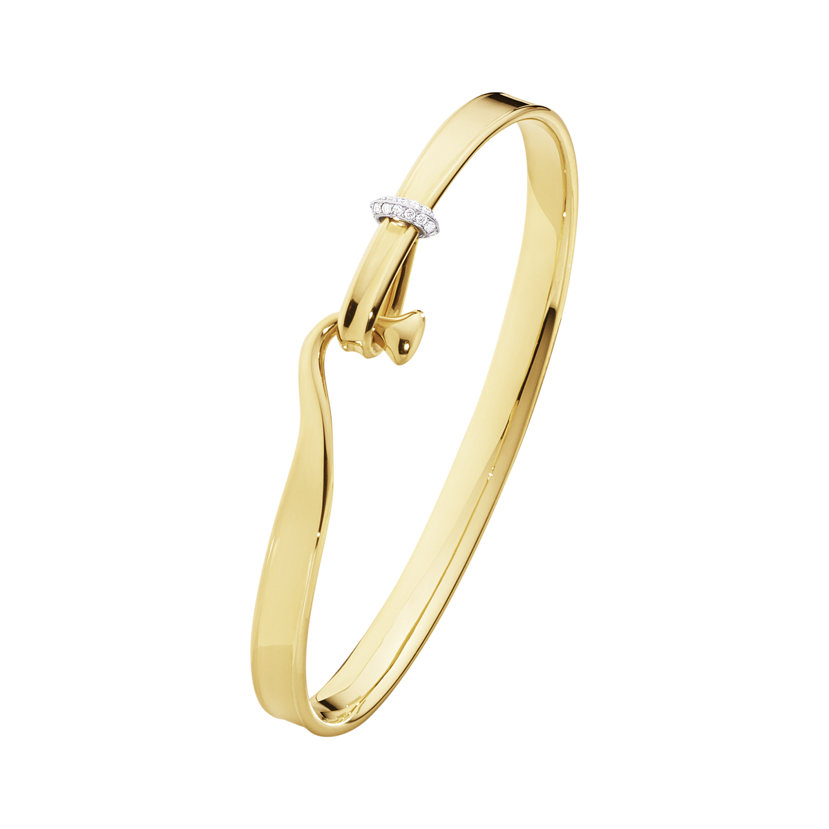 Georg Jensen - Torun Armring - 18 Karat guld - Diamanter - 20000476 Medium