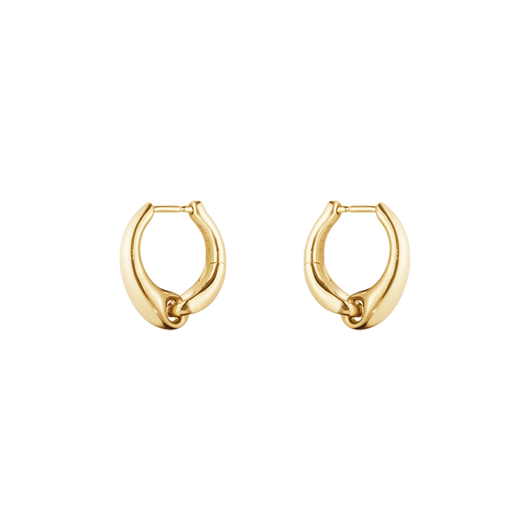 Georg Jensen - Reflect Øreringe - Store - Guld - 20001184