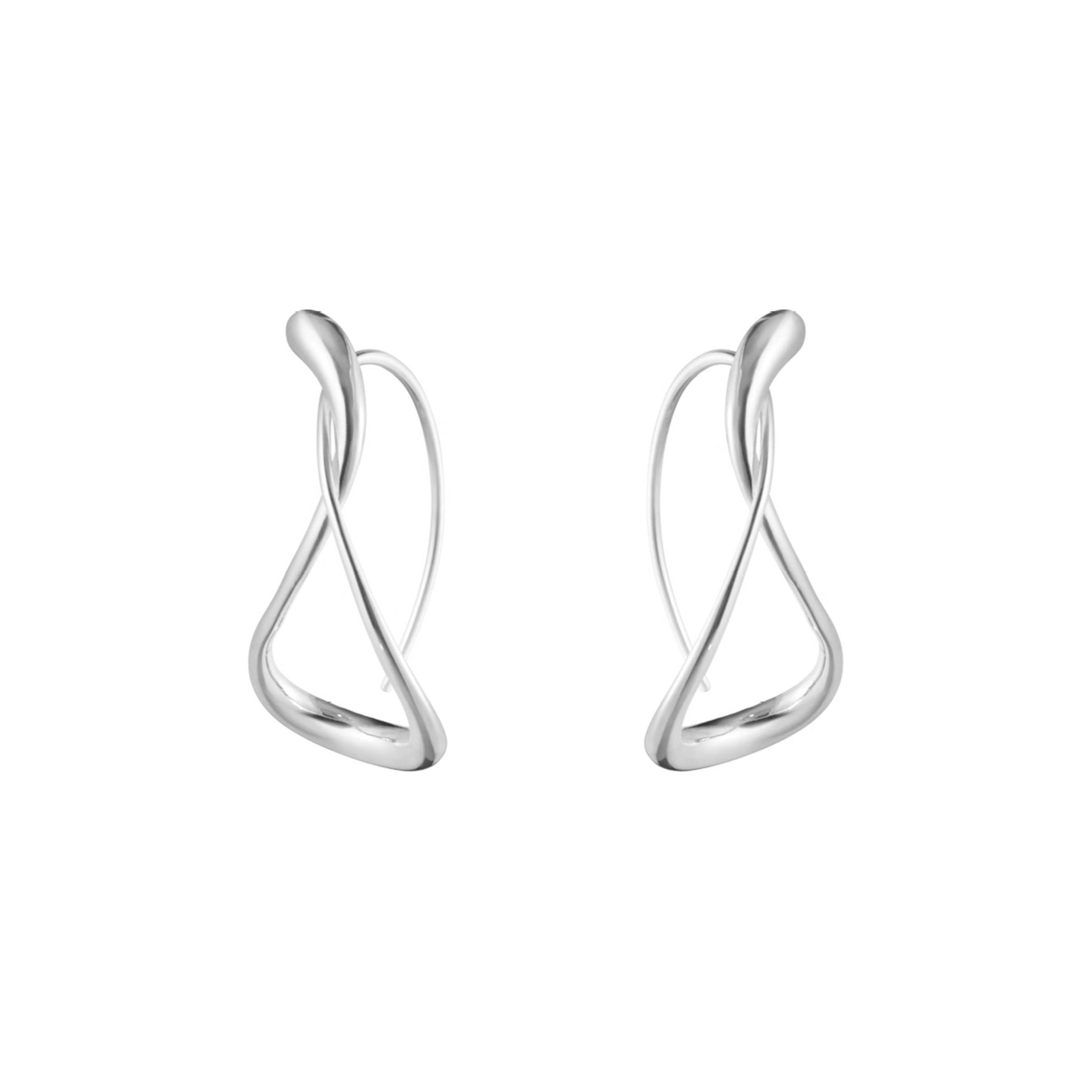 Georg Jensen - Mercy Hoops - Øreringe - Store - Sølv - 20001404