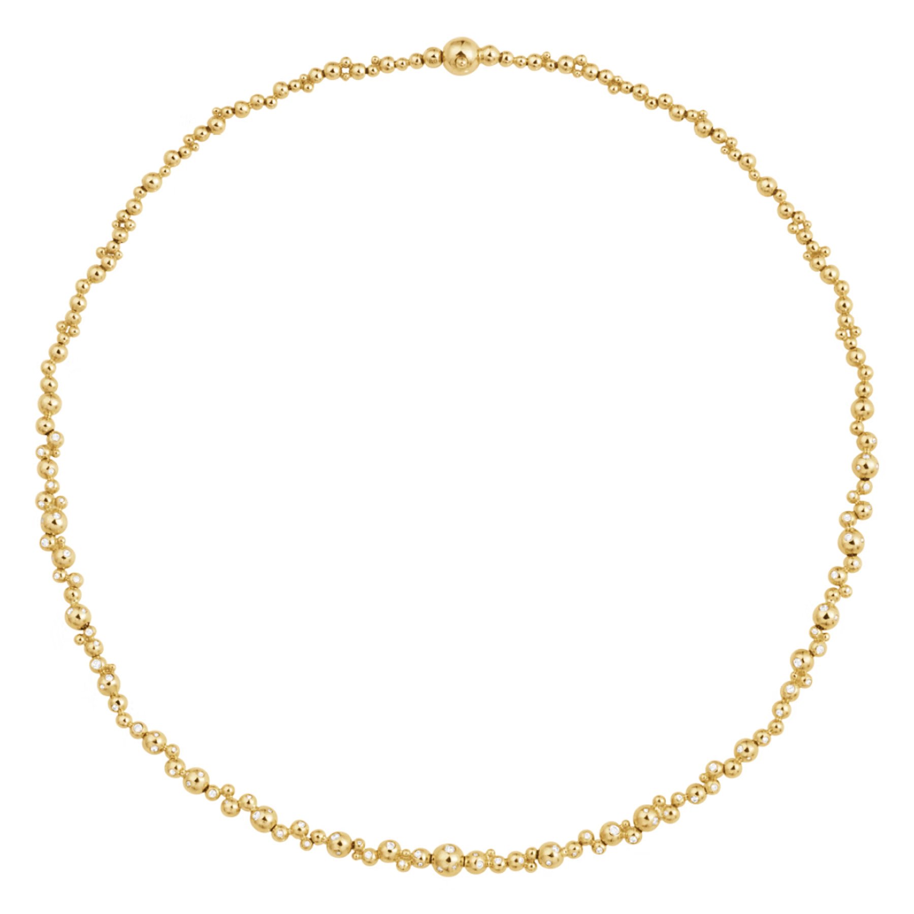 Georg Jensen - Moonlight Grapes Halskæde - Guld - Diamanter - 20001420 Medium