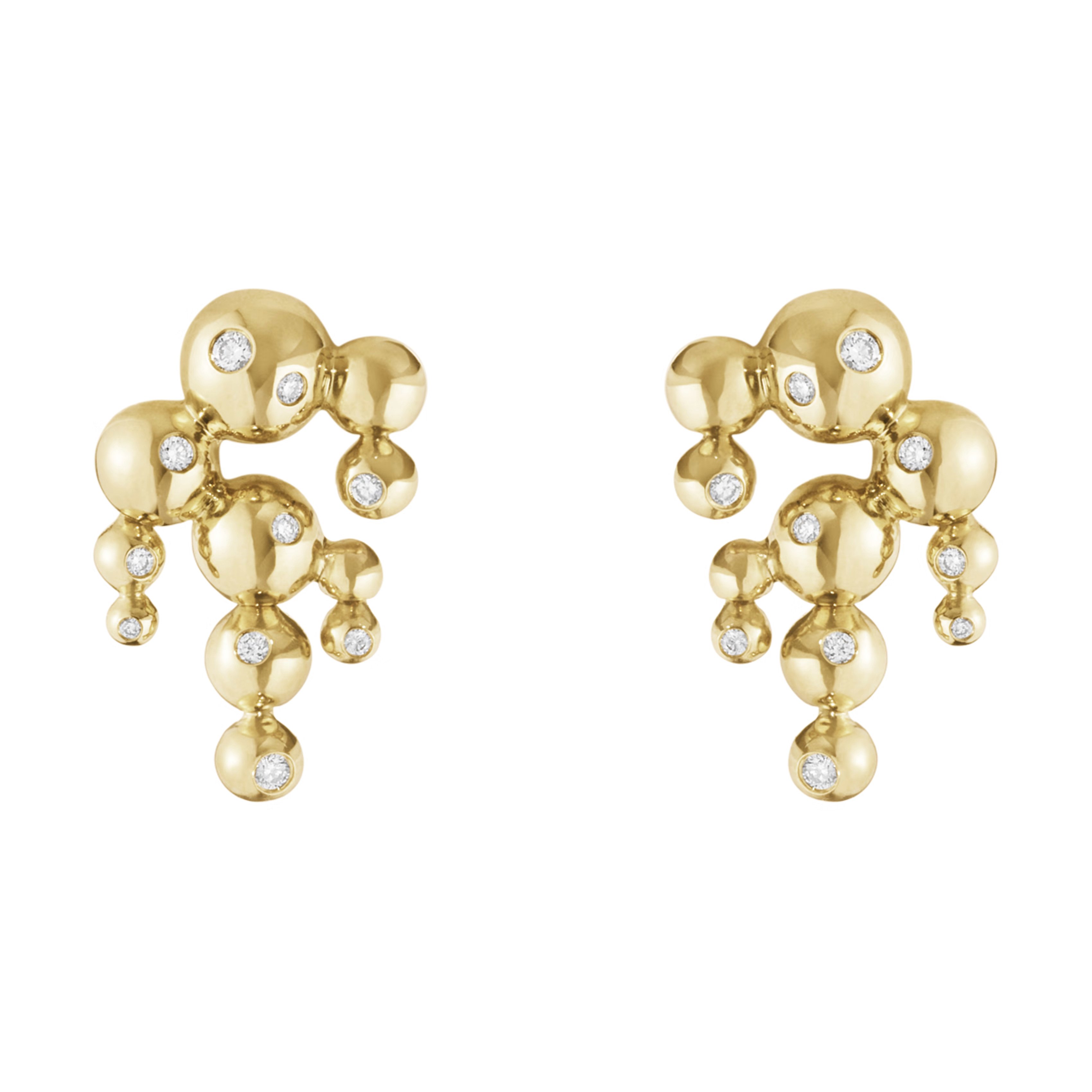 Georg Jensen - Moonlight Grapes - Chandelier - Øreringe - Guld - Diamanter - 20001422