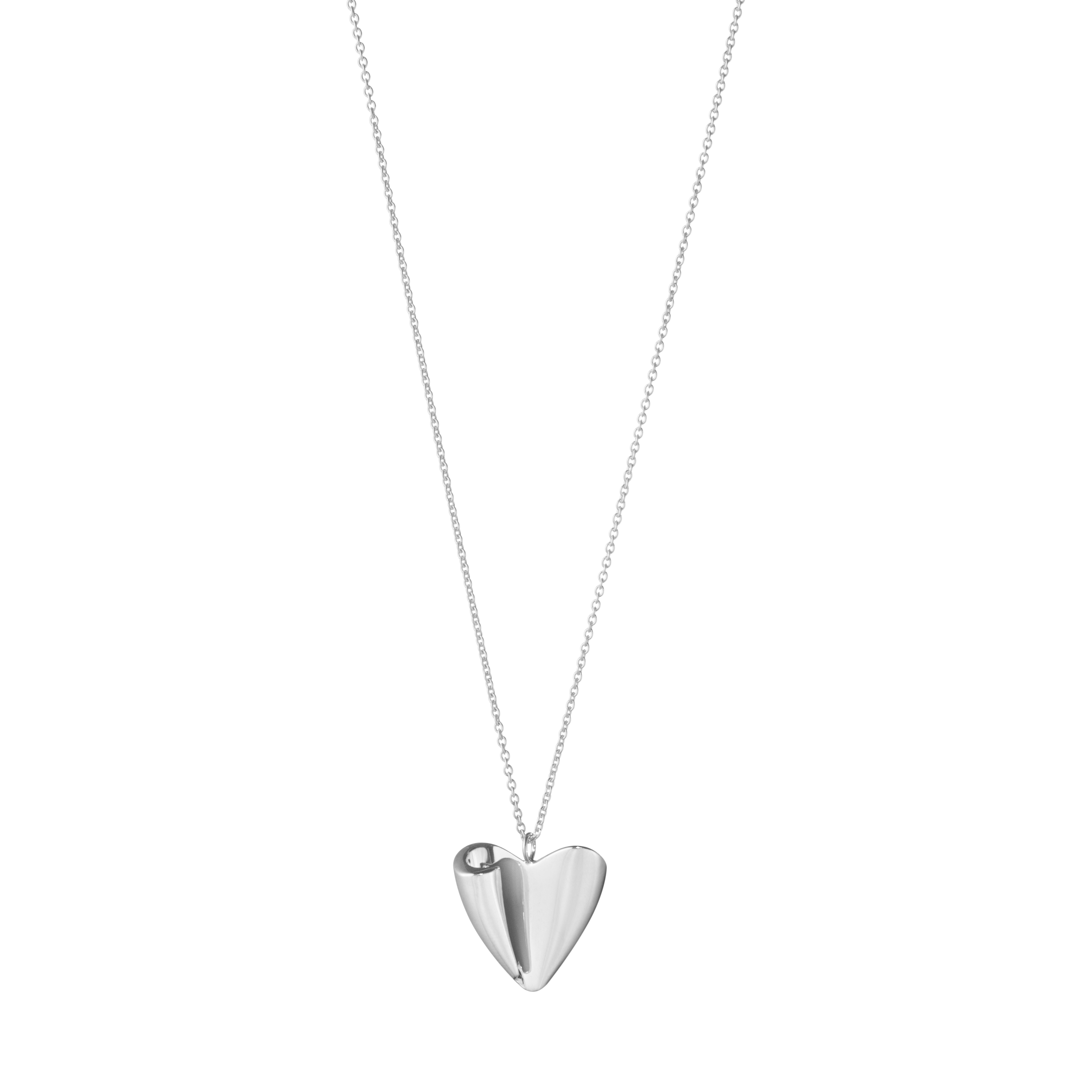 Georg Jensen - 2024 Heart Hjerte Halskæde Med Vedhæng - Sølv - 20001526
