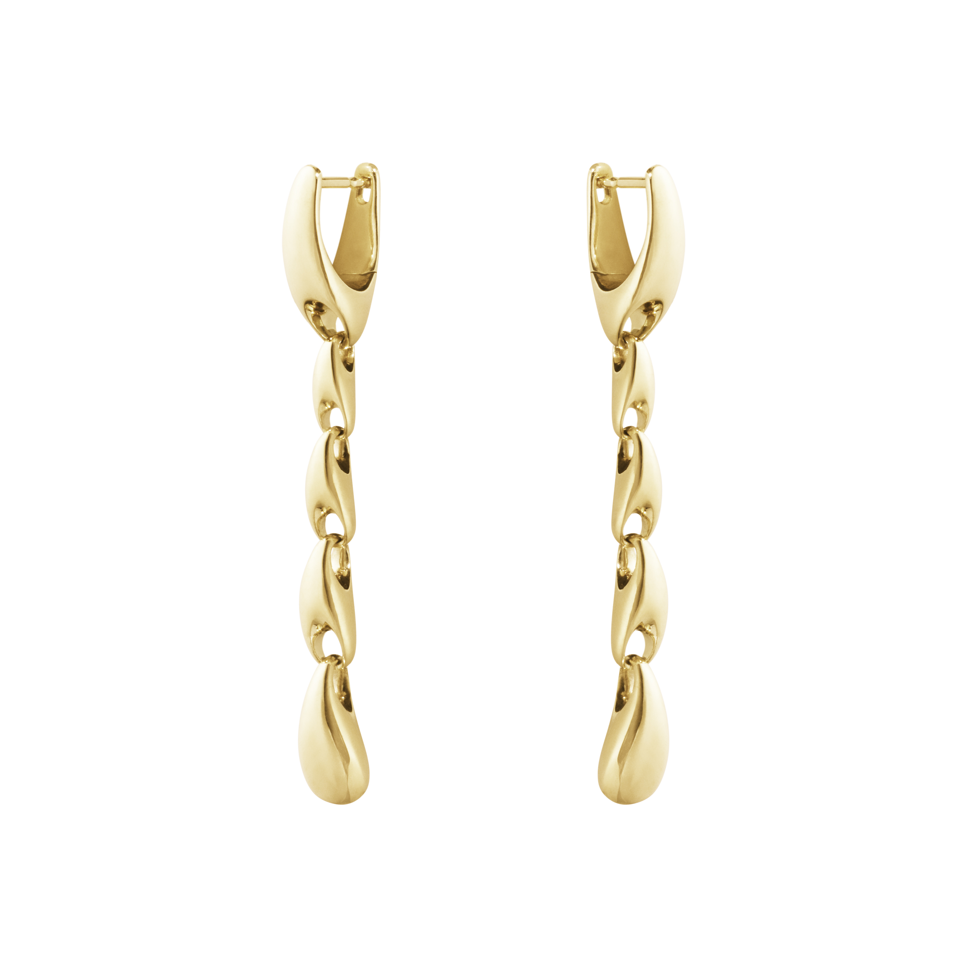 Georg Jensen - Reflect Kæde øreringe - Guld - 20001640