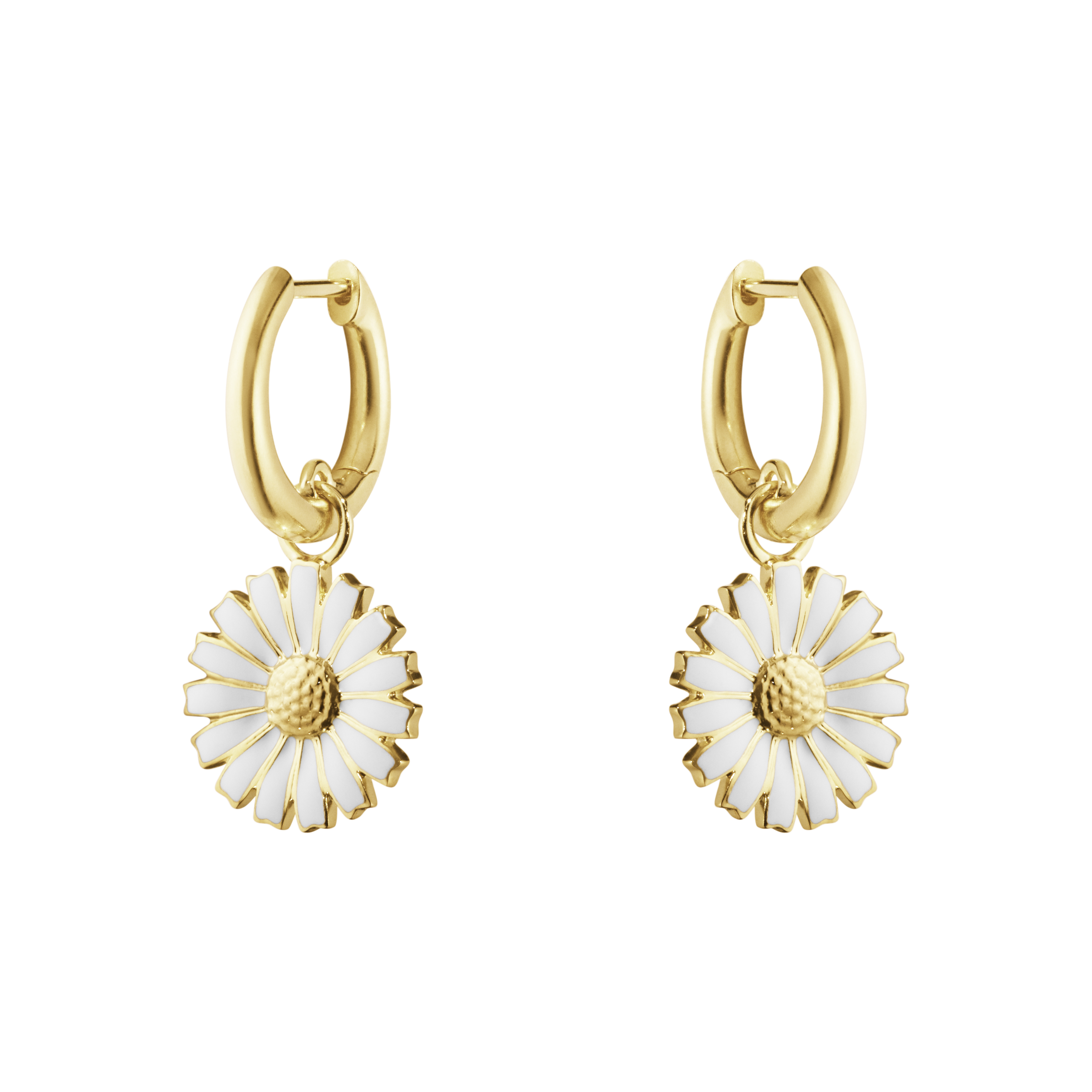 Georg Jensen - DAISY Øreringe - Hvid emalje - 20001671