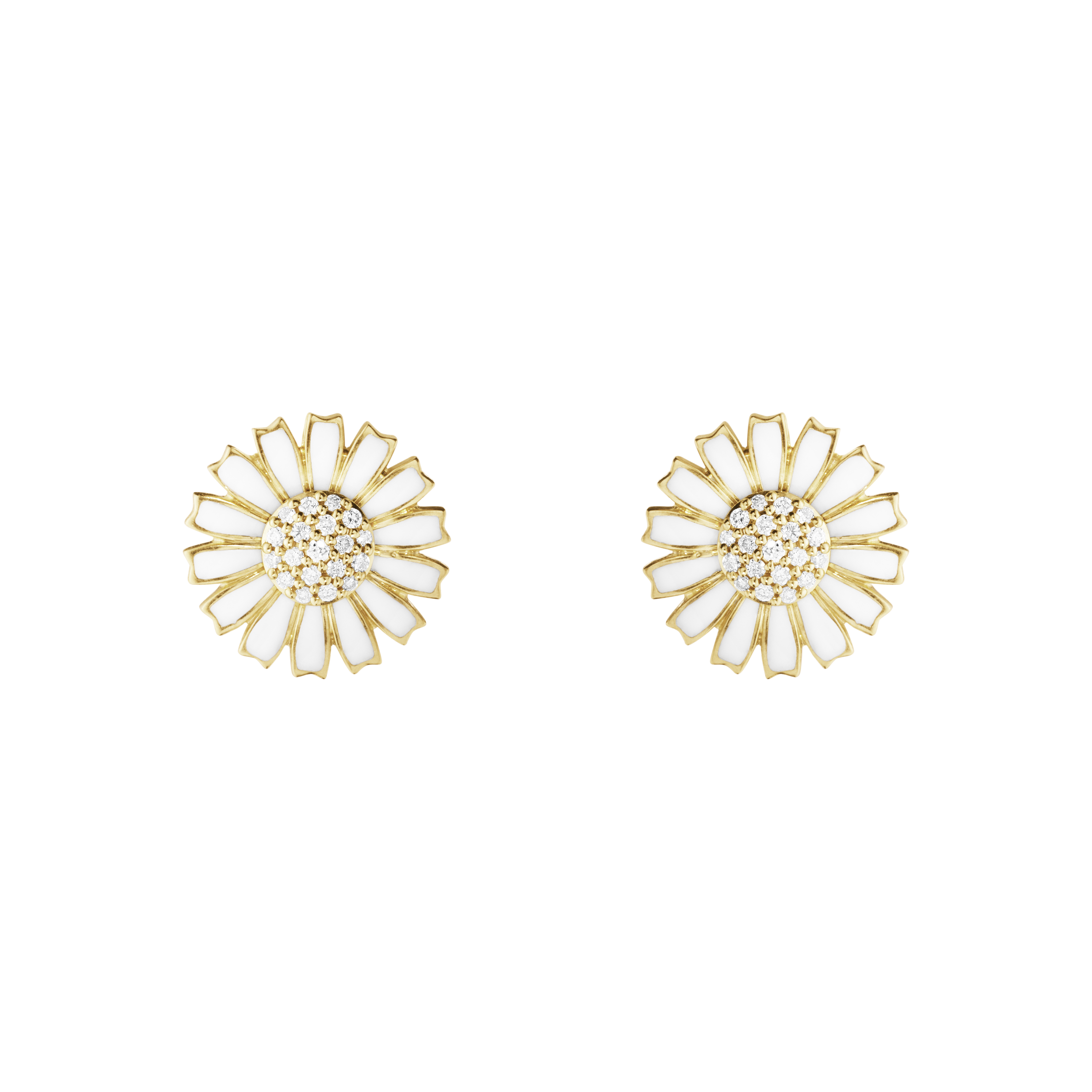 Georg Jensen - DAISY Ørestikker 11mm - Sterling Sølv - Diamanter - 20001726
