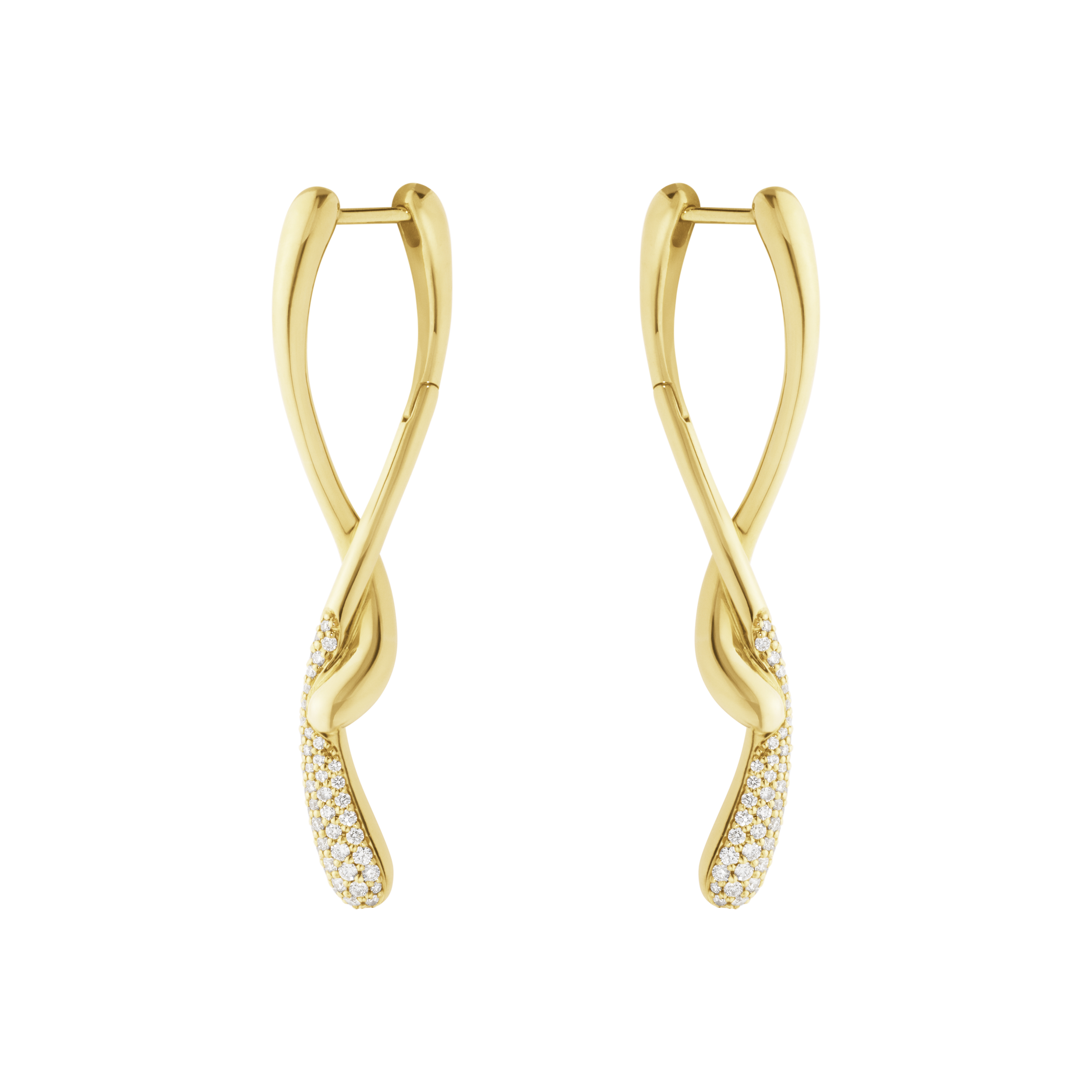 Georg Jensen - Mercy Twist Øreringe - Guld - Brillanter - 20001933