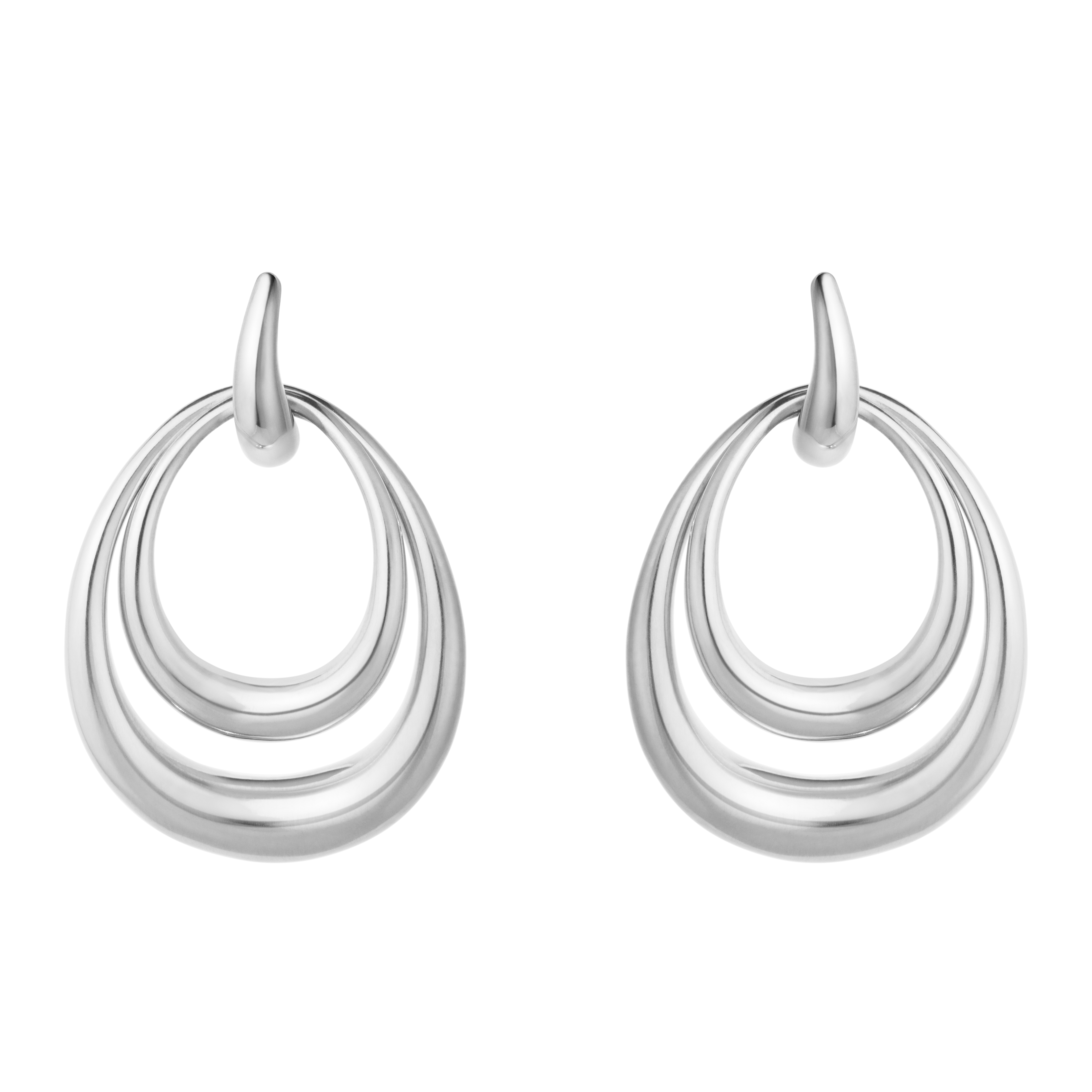 Georg Jensen - Offspring Øreringe - Store - Sølv - 20001944