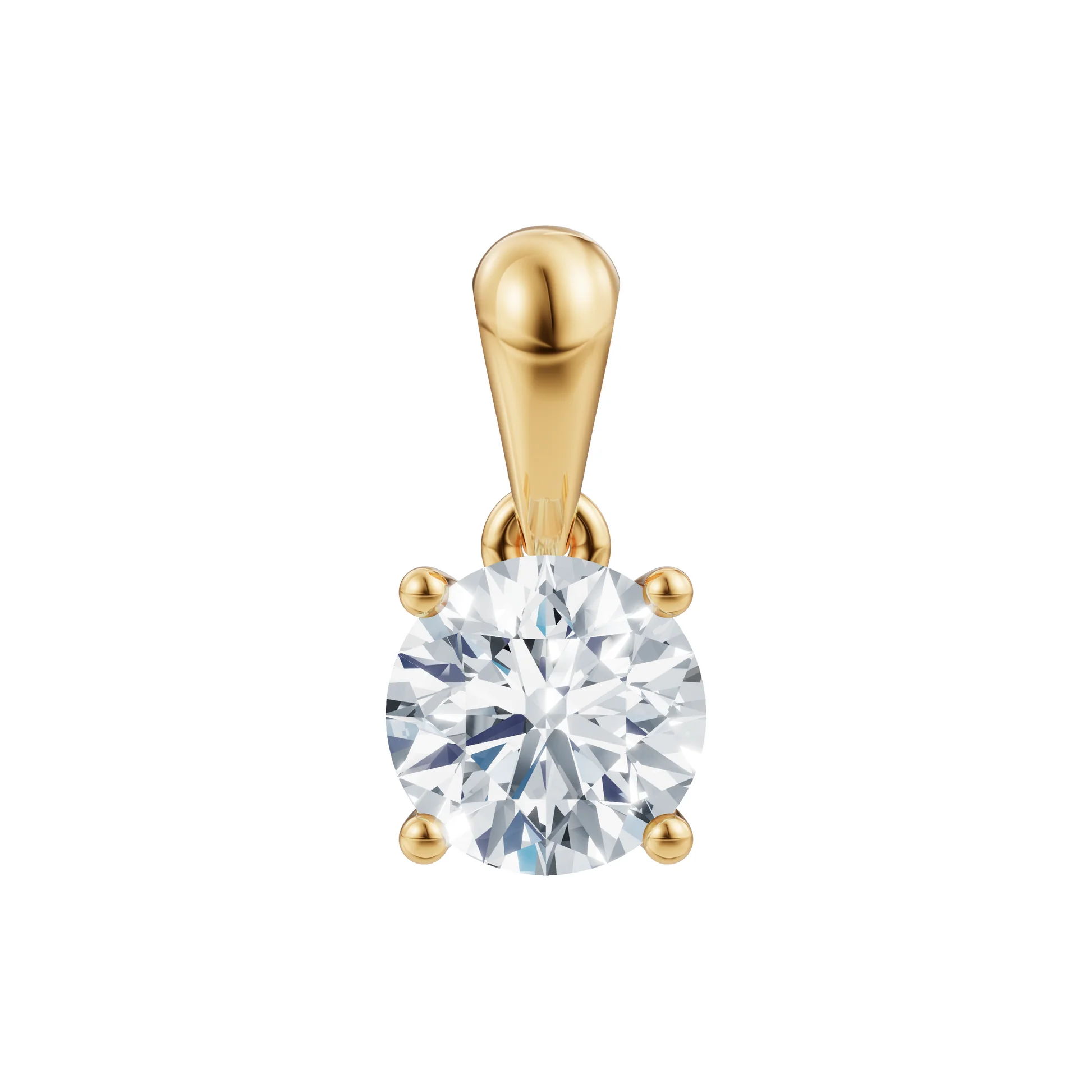 Lab Grown Diamonds - Guldvedhæng - Rødguld - Lab. Diamant 0,5ct - 24100490500