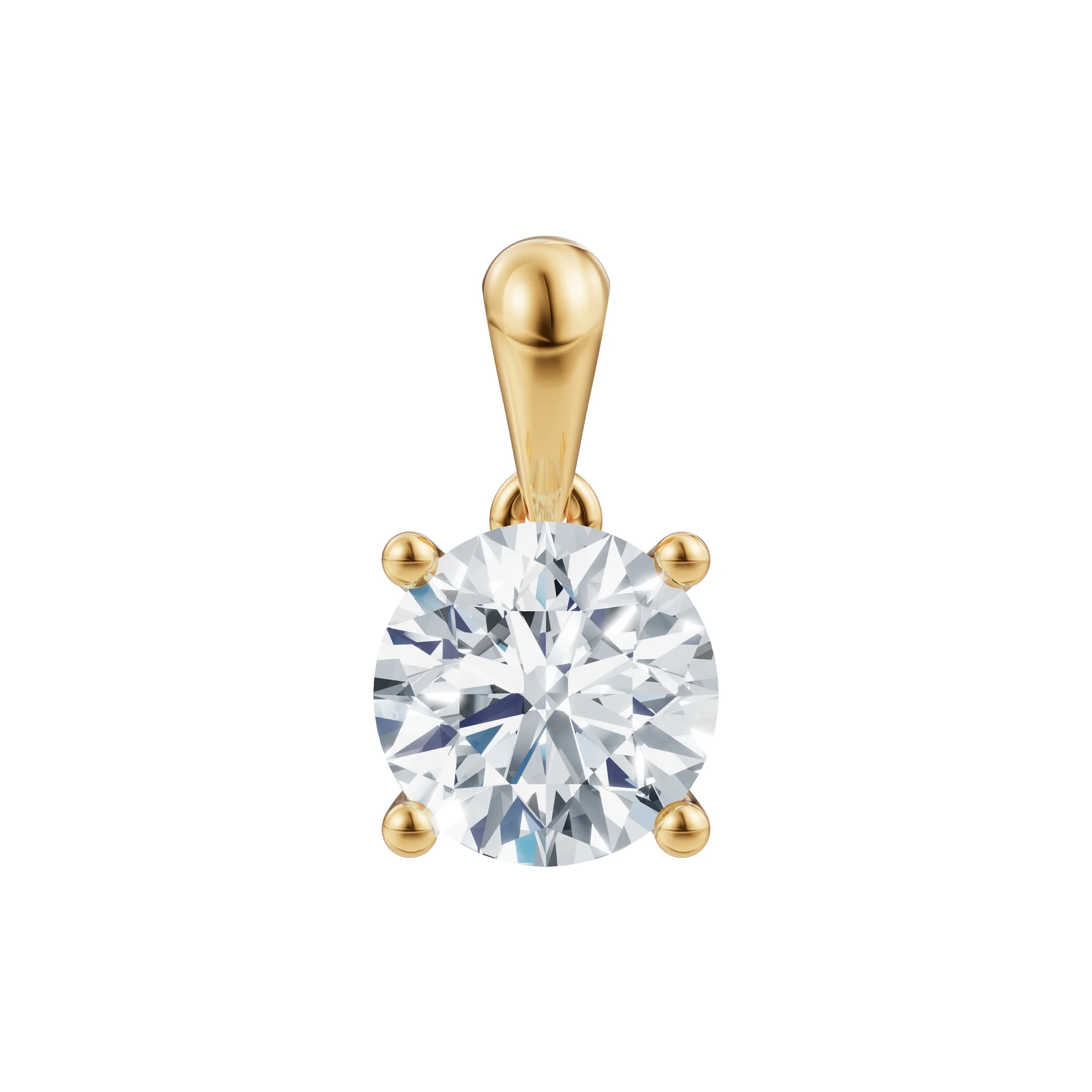 Lab Grown Diamonds - Guldvedhæng - Rødguld - Lab. Diamant 0,7ct - 24100500500