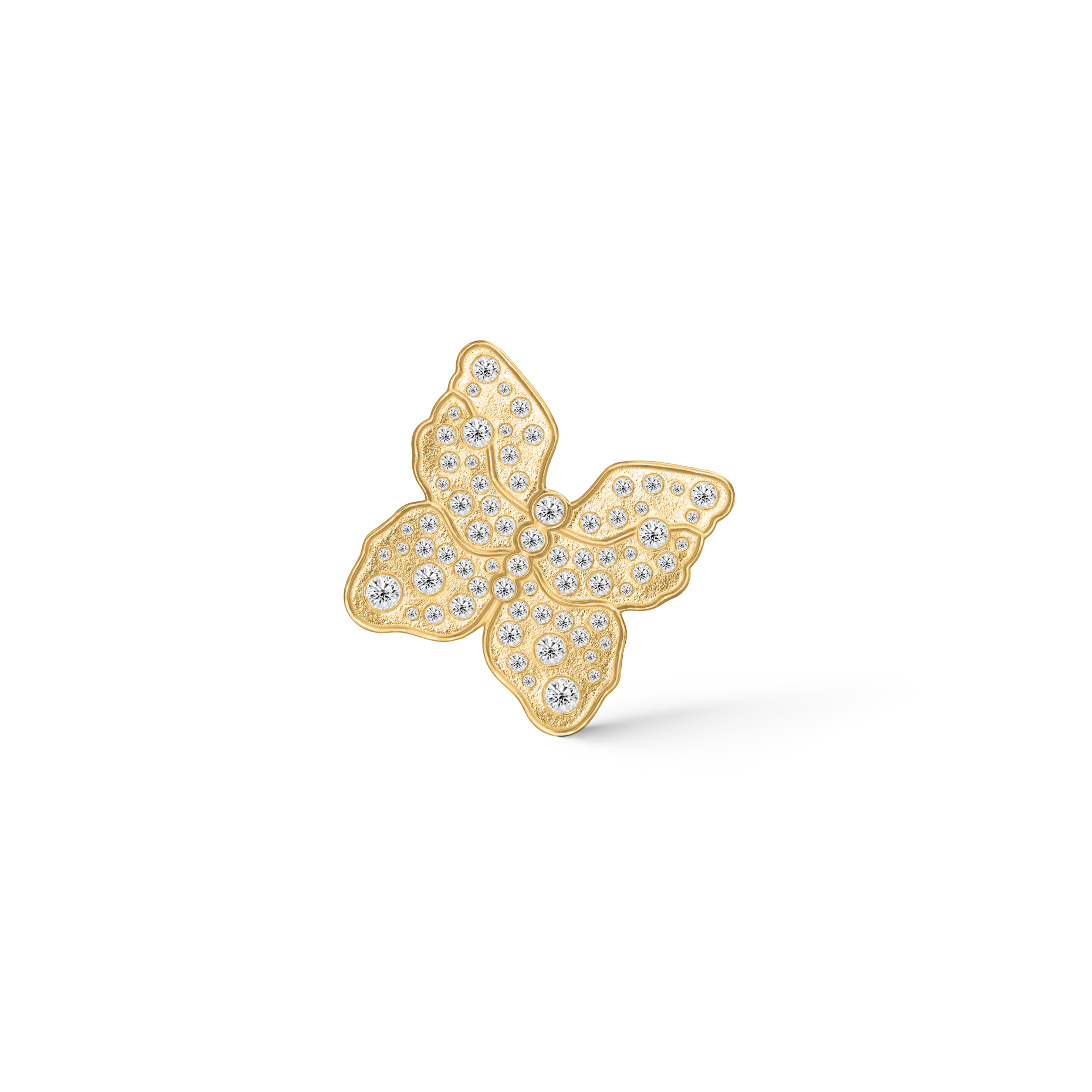 Polar Jewelry - Sommerfuglen ørering - Sølv - TBU-ST-GD-WZ-00323