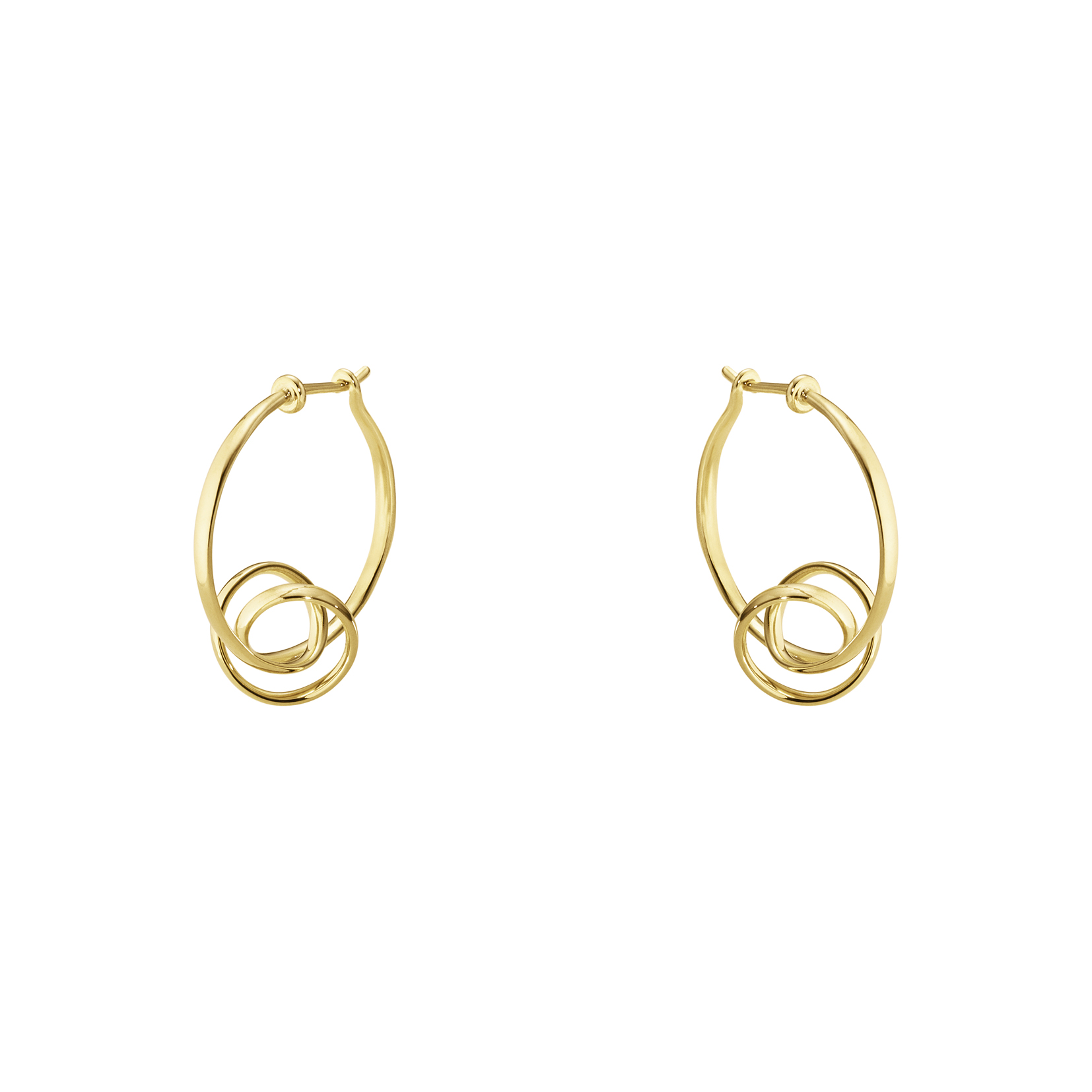 Georg Jensen - Torun / Forget-Me-Knot Øreringe - Guld - 3518355
