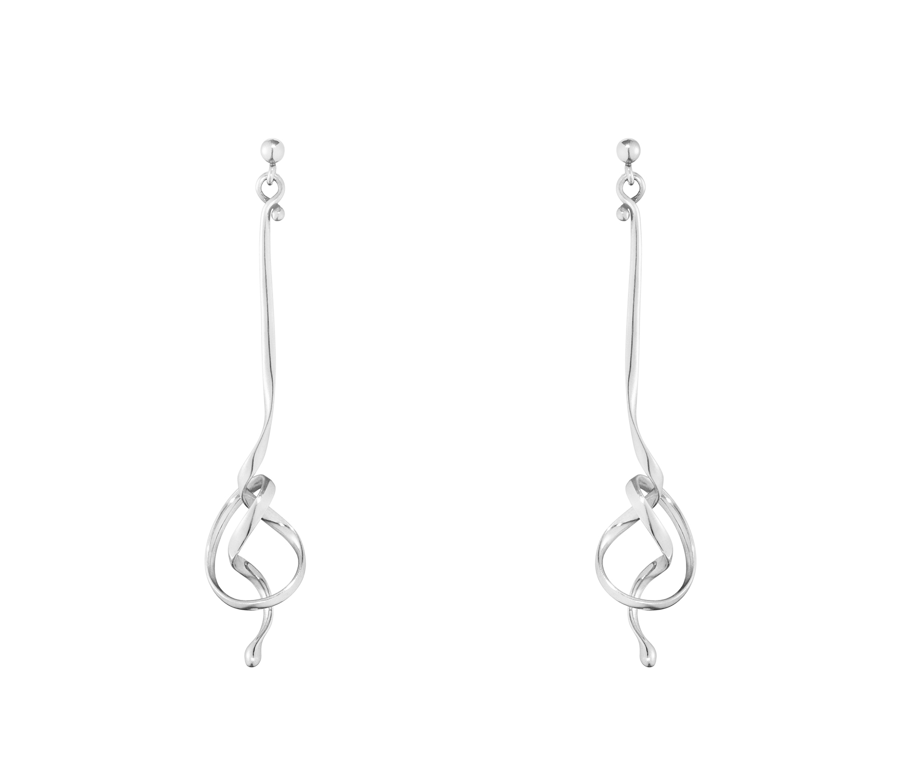 Georg Jensen - Torun / Forget-Me-Knot Øreringe - Sølv - 3539089