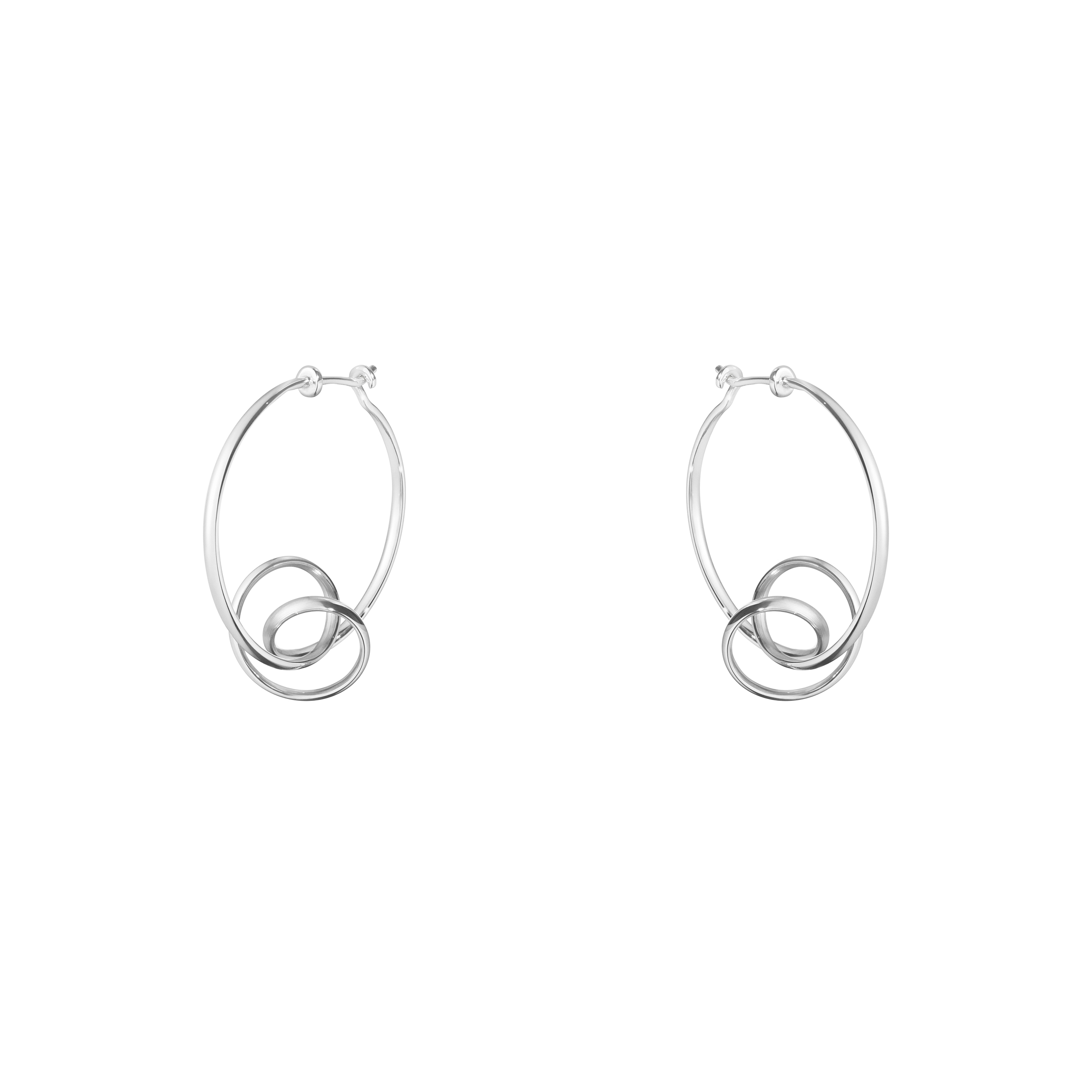 Georg Jensen - Torun / Forget-Me-Knot Øreringe - Sølv - 3539342
