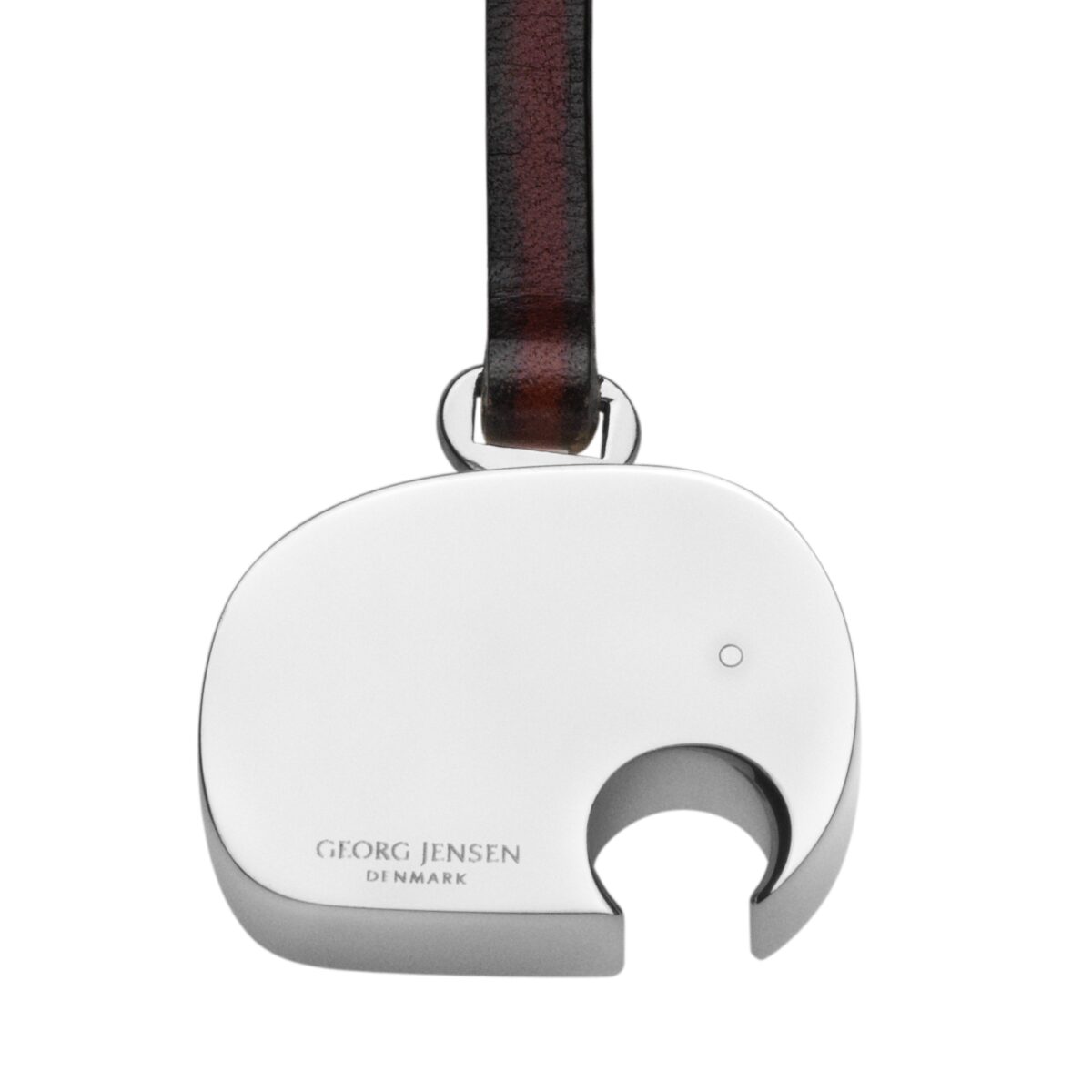 Georg Jensen - ELEPHANT Nøglering - Læder - aluminium - 3584888