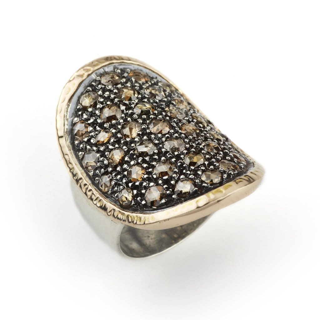 By Birdie - Topka Ring - Sølv, Guld, Diamanter (3,70 ct.) - 50110073 58