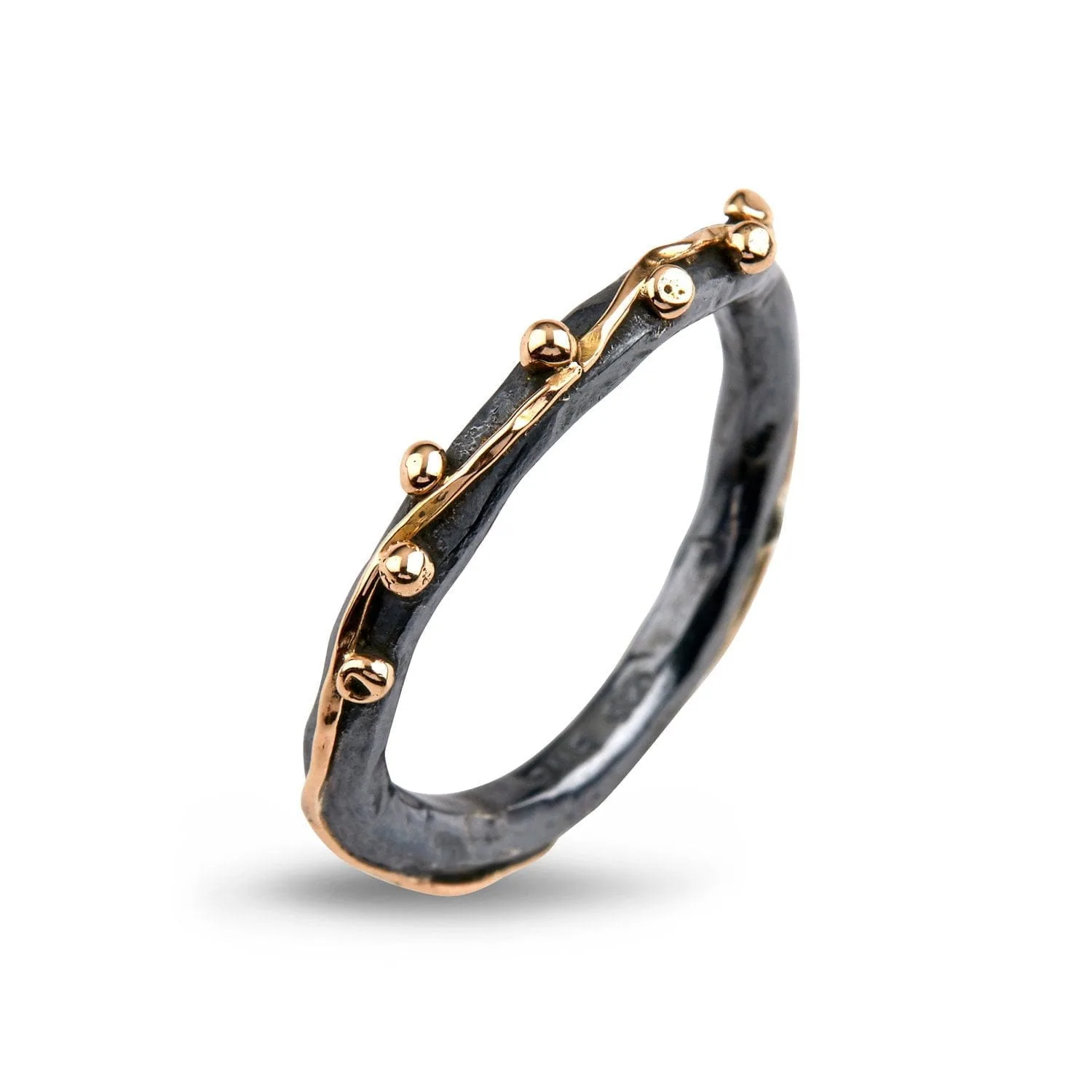 By Birdie - Zeus Plain Ring - Sølv - Guld - 50110203 58