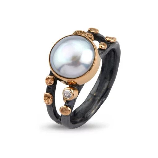 By Birdie - Cara Pearl Ring - 50110274P 55