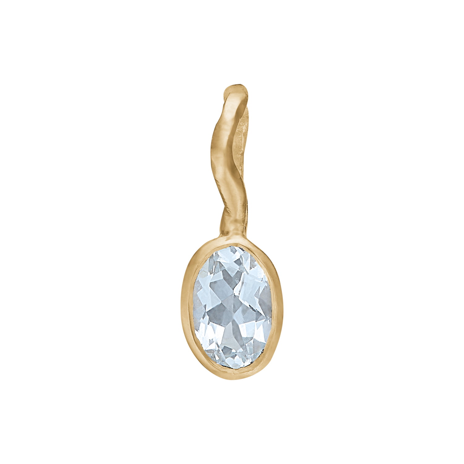 By Birdie - Zenith Aquamarine Vedhæng - Guld - Akvamarin - 5090298F