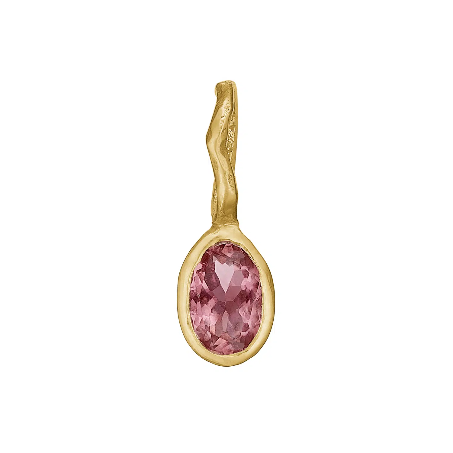 By Birdie - Zenith Pink Tourmaline Vedhæng - Guld - Turmalin - 5090298A