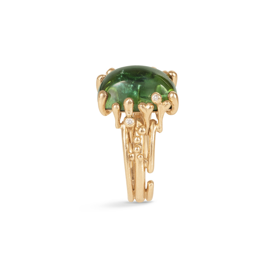 OLE LYNGGAARD COPENHAGEN - BoHo Ring - Guld - Turmalin - Diamanter - A2933-403 54