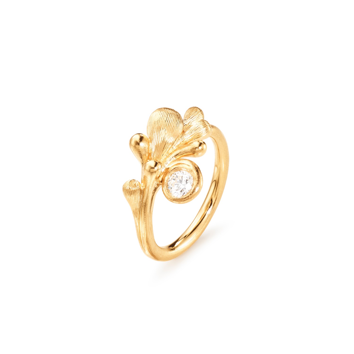 OLE LYNGGAARD COPENHAGEN - BoHo Ring - Guld - Diamant - A2948-402 54