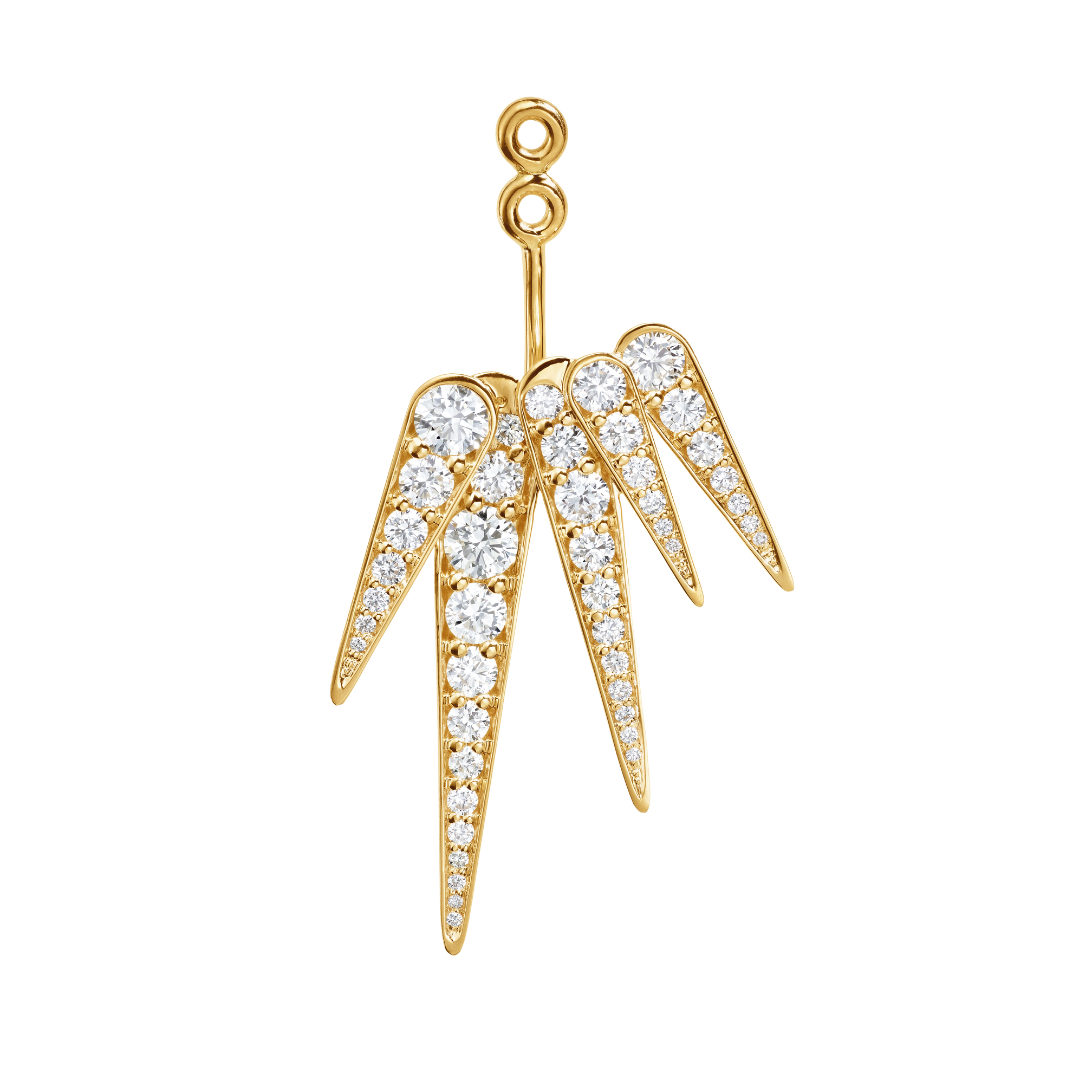 OLE LYNGGAARD COPENH - Funky Stars 5-TAKKET VEDHÆNG - Ørering - Højre - Guld - A3099-401