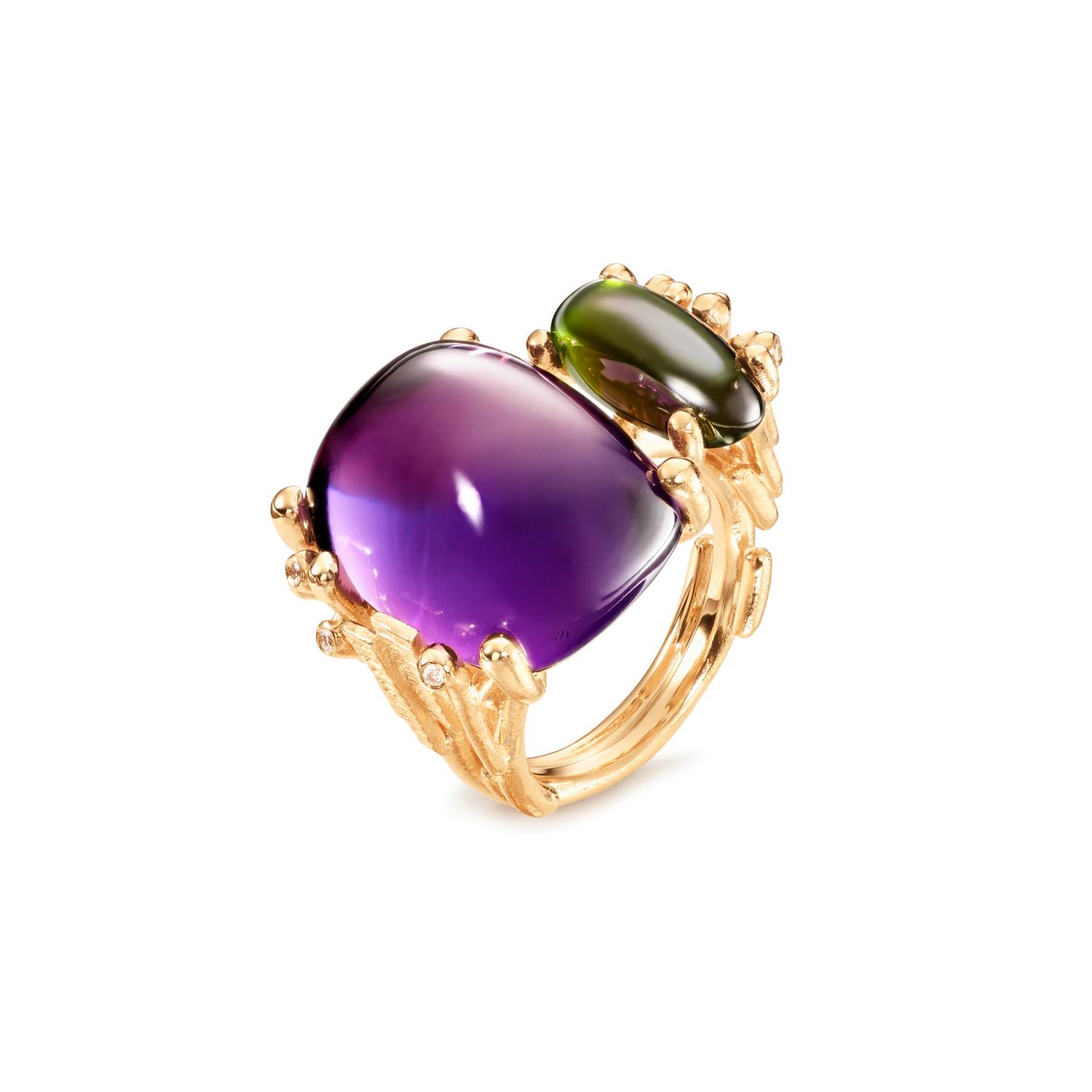 OLE LYNGGAARD COPENHAGEN - BoHo Cluster Ring - Guld - A3111-401 57