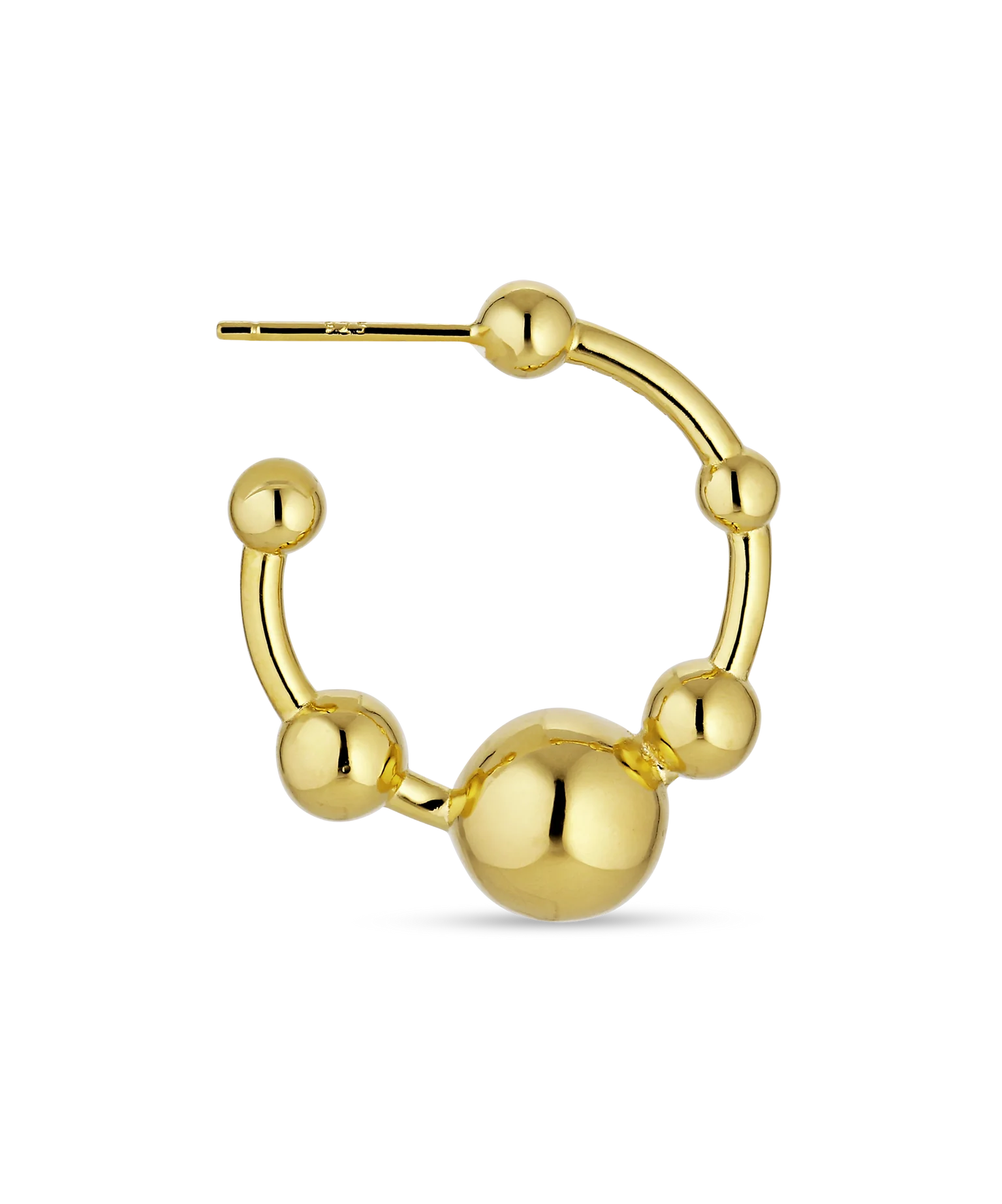 Jane Kønig - Atomic Hoop Ørering - Forgyldt Sølv - AH-SS24-G