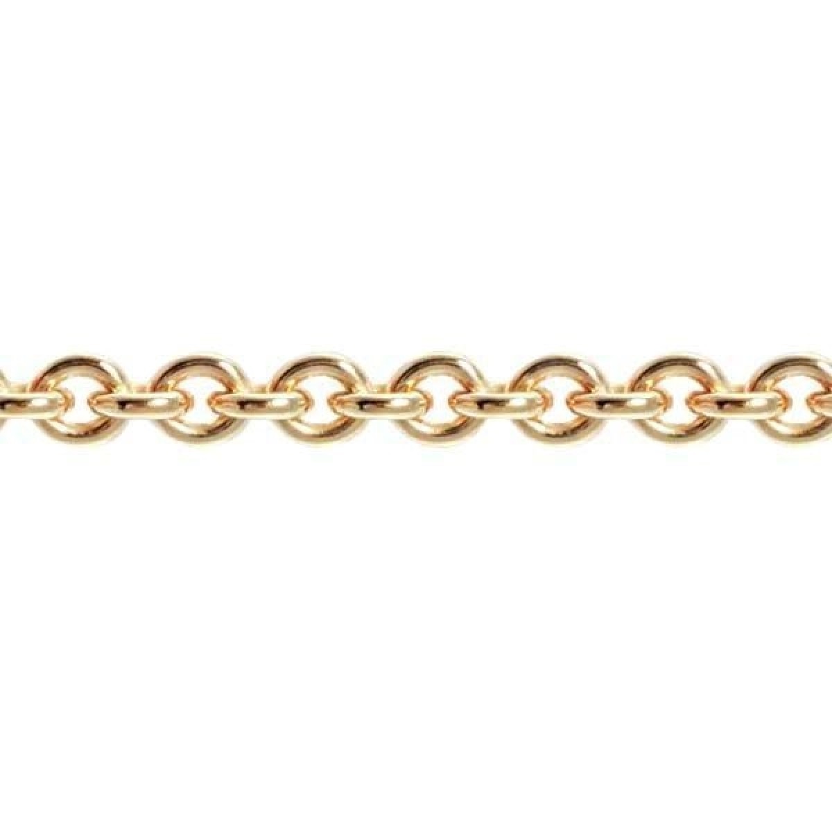 BNH - Rund Anker Halskæde - Guld - 14 KT - forskellige længder og bredder 50 cm længde 0,4mm tråd/1,5mm bredde