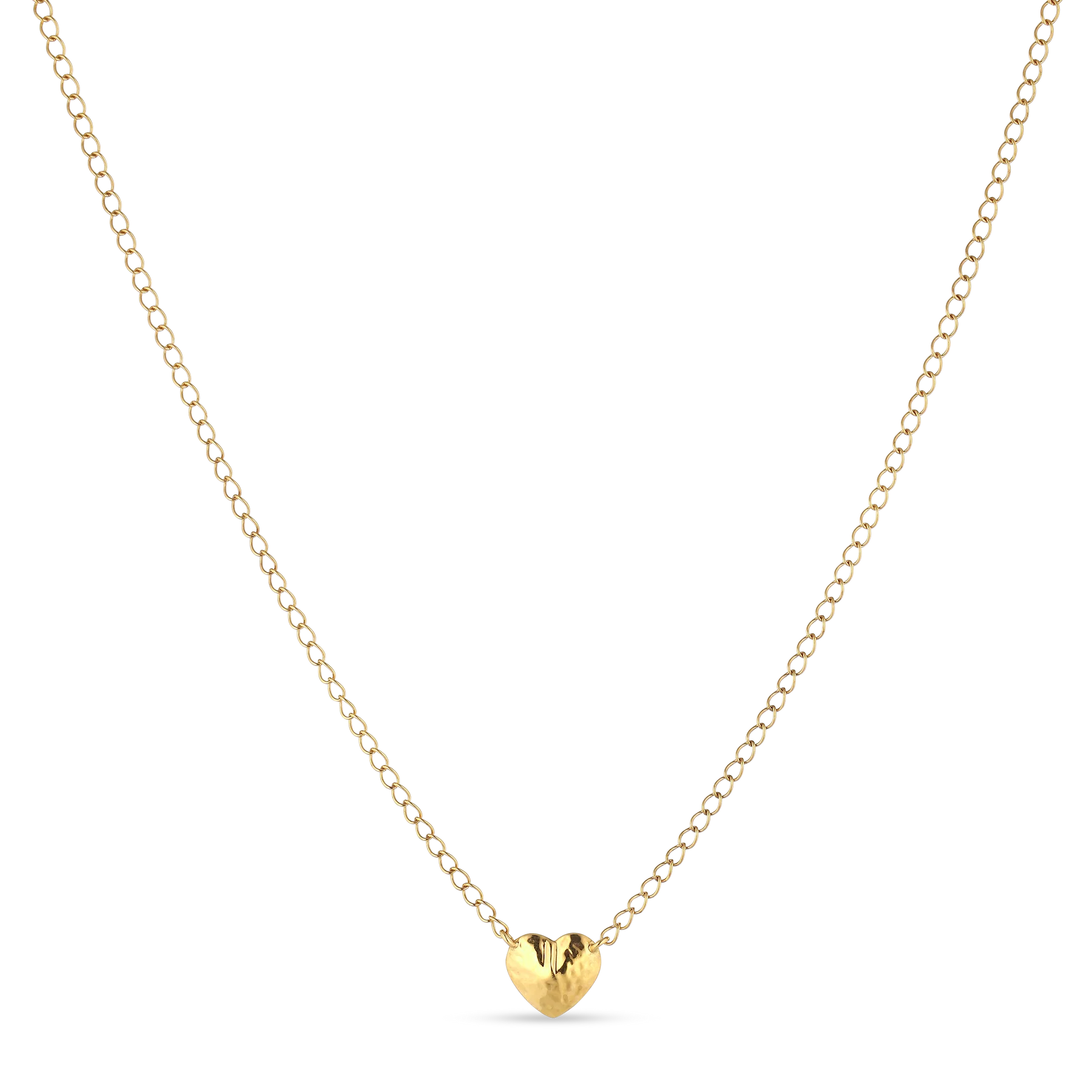 Jane Kønig - Bruised Heart Necklace halskæde - FORGYLDT Sterlingsølv - BHN-SS23-G