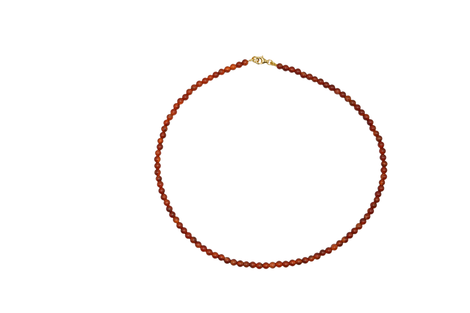 Jane Kønig - Bead necklace Carnelian halskæde - BNCA-HS26-G