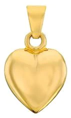 BNH - Hjerte vedhæng - 8 kt guld 12mm X 12mm