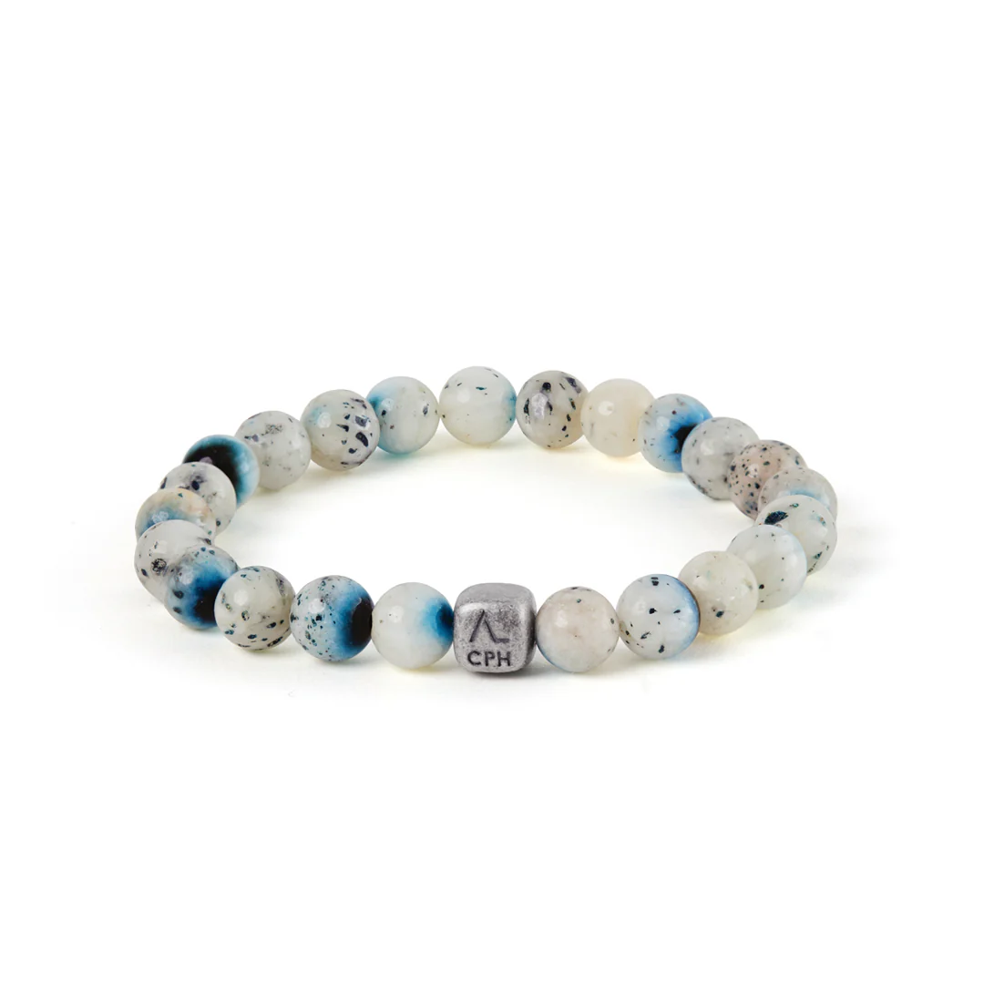 Alexander Lynggaard - ColorUp Blue Ice Glacierite armbånd (8mm) - C01280 Large (17,6 - 19,5 cm)