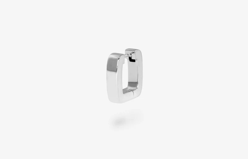 IX STUDIOS -IX BOLD SQUARE HOOPS Øreringe - Sølv - DMB0342SL