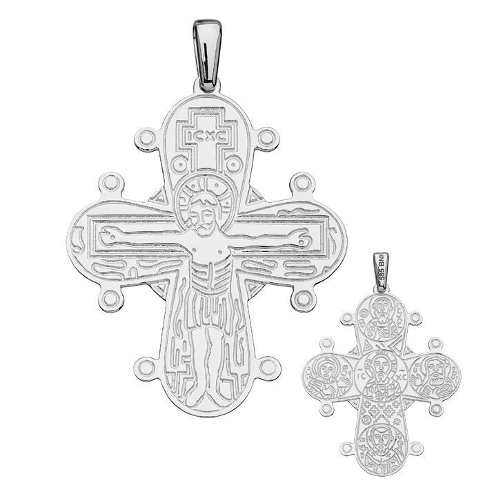 BNH - Dagmar kors vedhæng - Sterling sølv - De fem apostle lille 15 x 13 mm