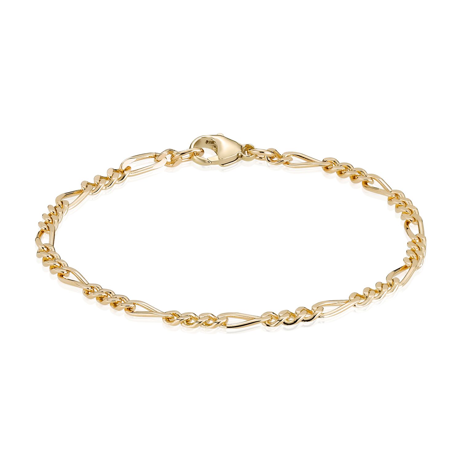 BNH - Figaro armbånd - Guld - 14kt - 18,5cm 0,85 / 2,8mm