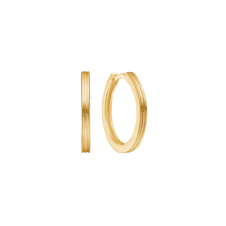 Carré Copenhagen - Guldbelagte Unicorn Hoops - øreringe - 2cm - FH44152cm