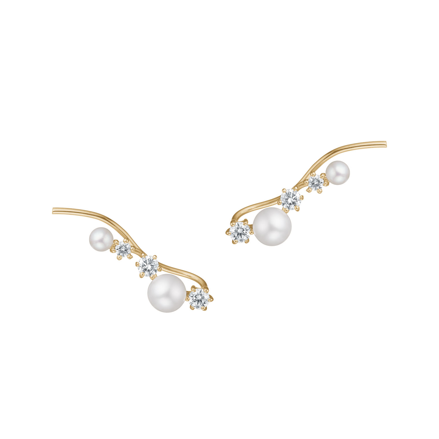 Guldbrandsen - Earcuff - Ørestikker - Øreringe - Guld - Brillanter - GUE230-HVID