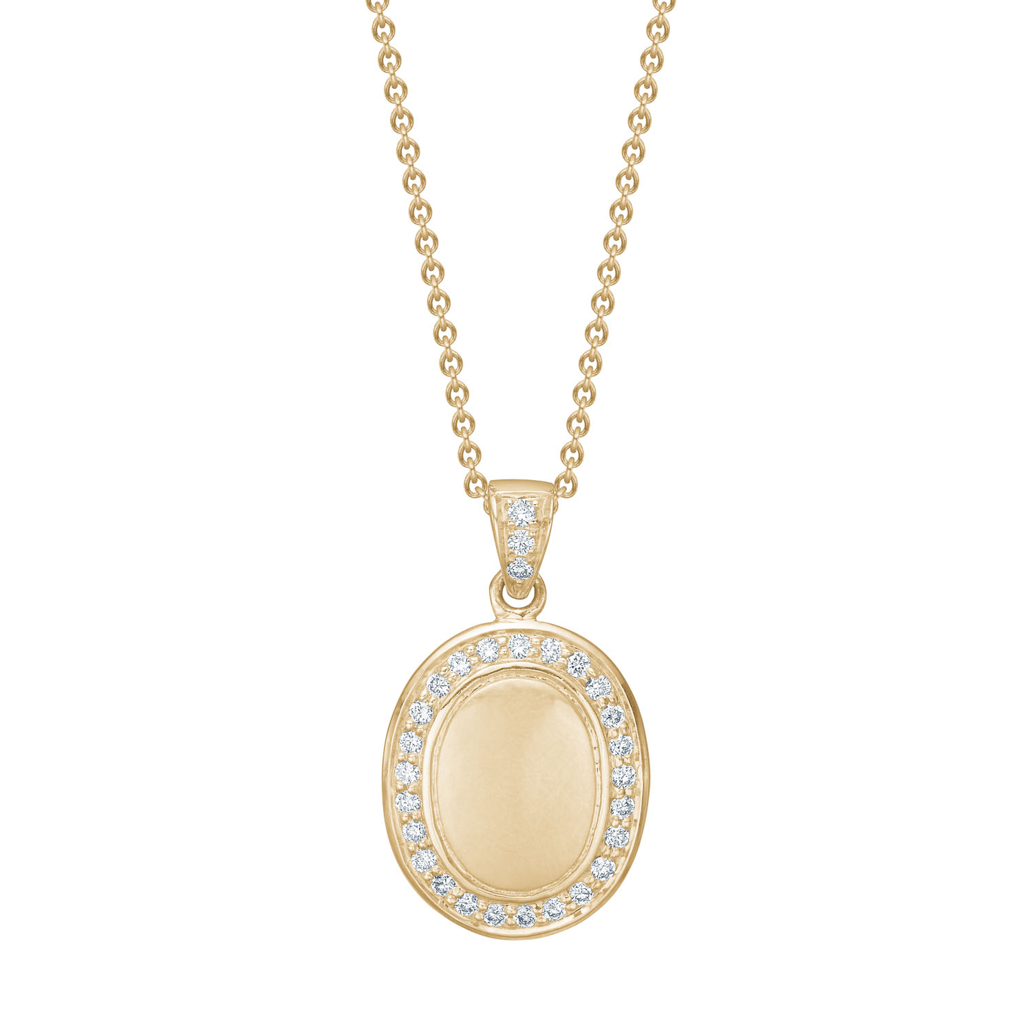 Guldbrandsen - Signet Vedhæng - Guld - Brillanter - GUP244-YG