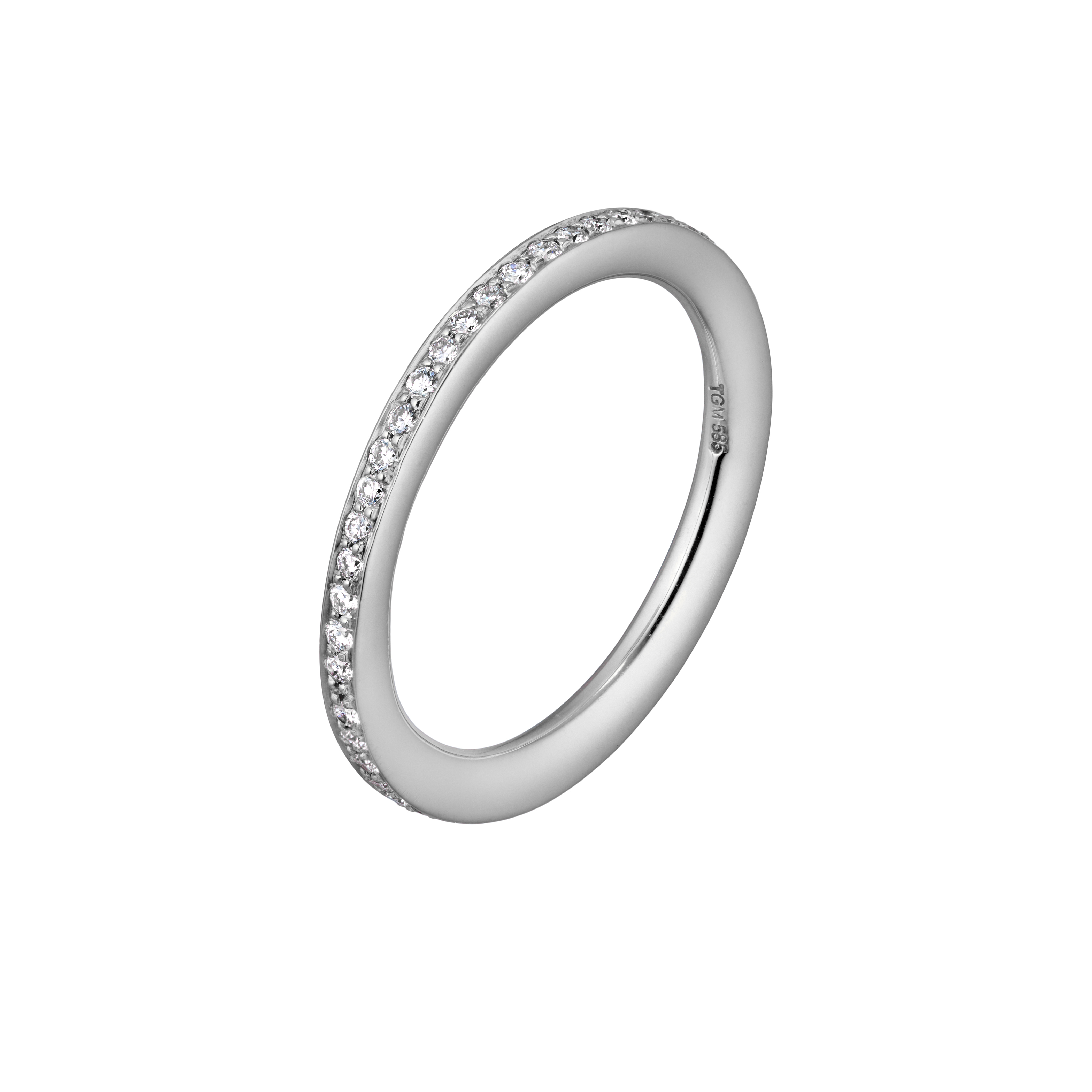 Guldbrandsen - Slice Ring - 14 KT. Hvidguld & Brillanter - GUR008-W 57