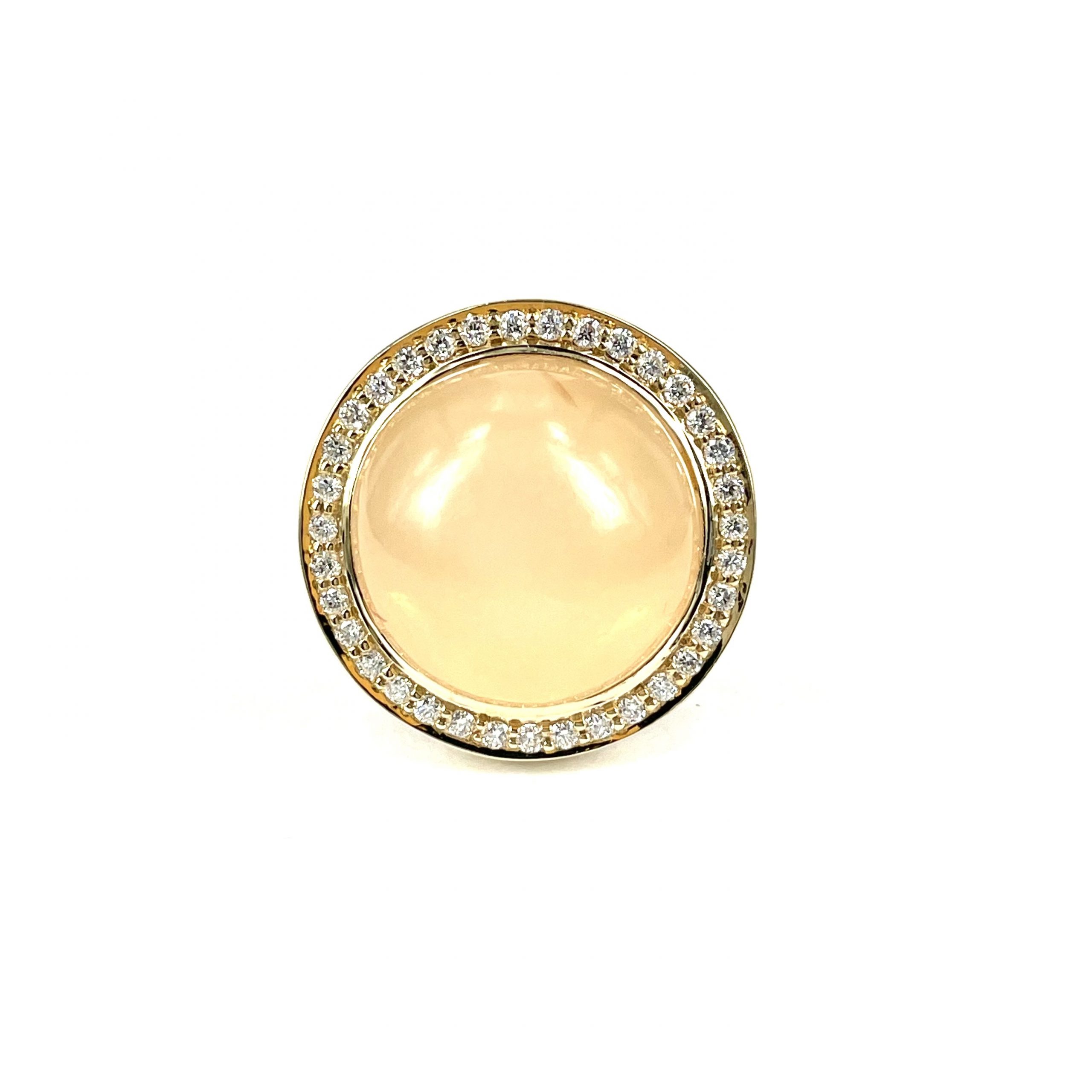 Guldbrandsen - Katharina Roset Ring - Blush Månesten - GUR160-UNI05