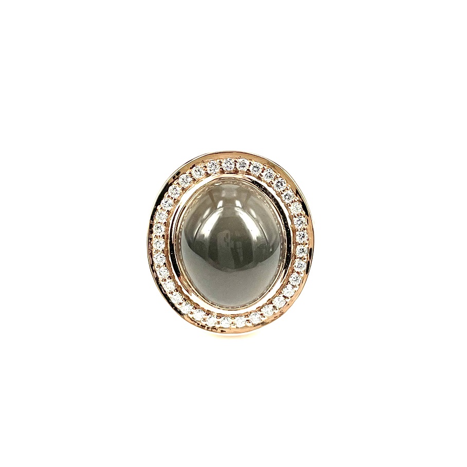 Guldbrandsen - Katharina Roset Ring - Grå Månesten - GUR160-UNI07