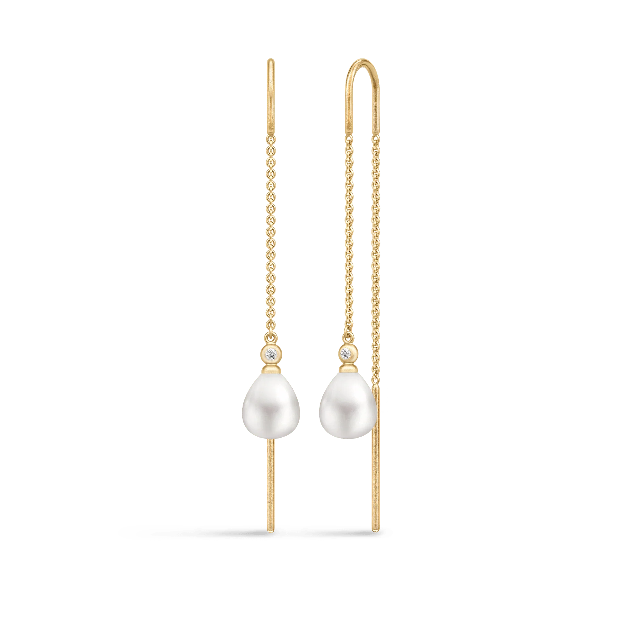 Julie Sandlau - Tasha Øreringe - White Pearl - Forgyldt sølv - HKS704GDWHPLCZ