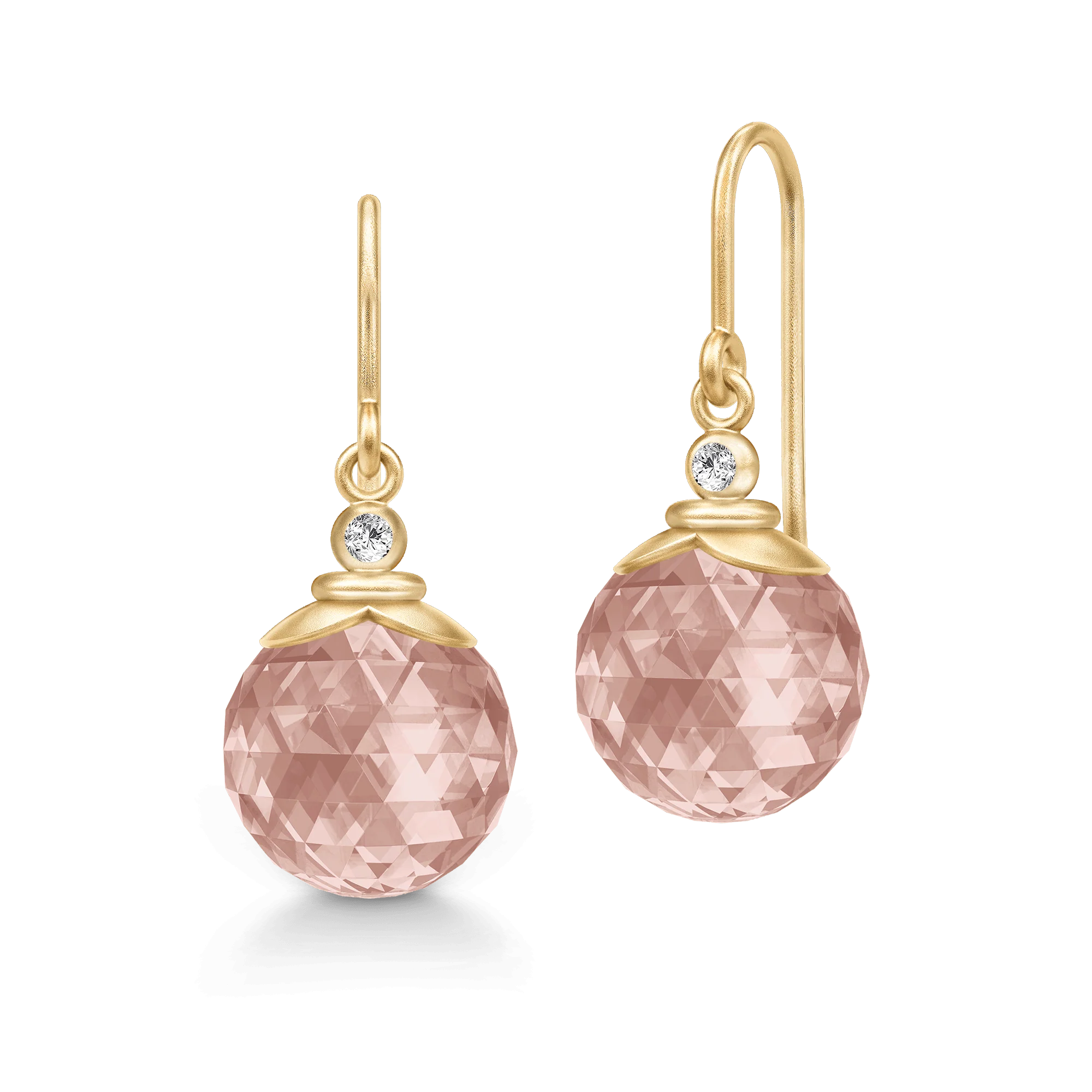 Julie Sandlau - Berry Earrings Øreringe - Turmalin Rose - Forgyldt sølv - HKS788GDTRCRCZ